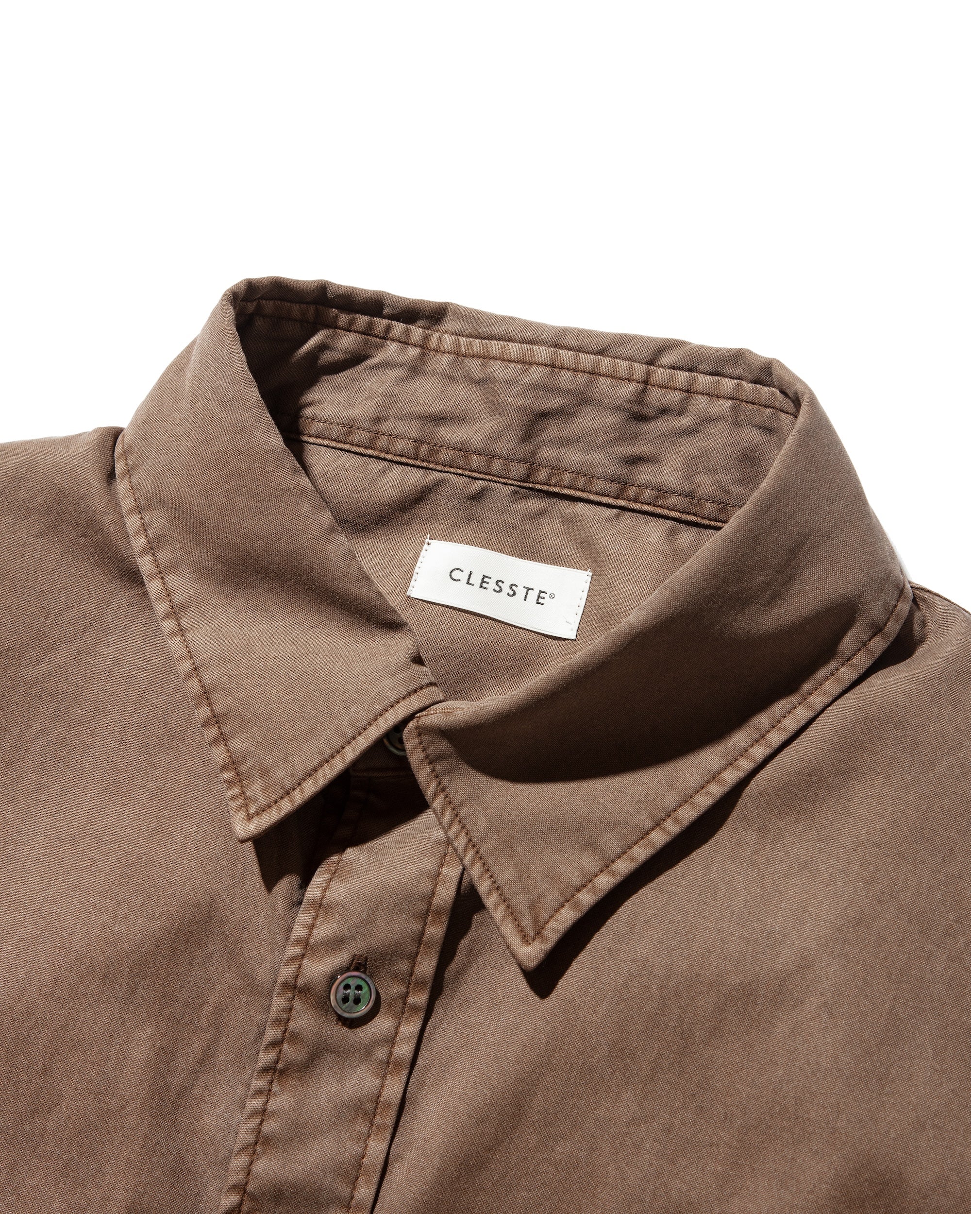 PIGMENT DYED OXFORD CITY SHIRT (FADE BROWN)