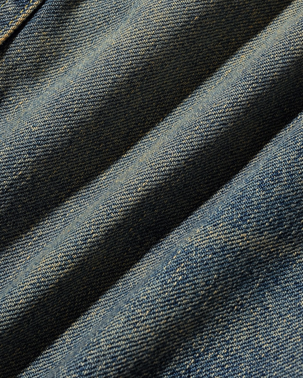 VINTAGE DYED SELVEDGE DENIM CITY MEGA POCKET BALLOON CARGO HALF PANTS (VINTAGE INDIGO)