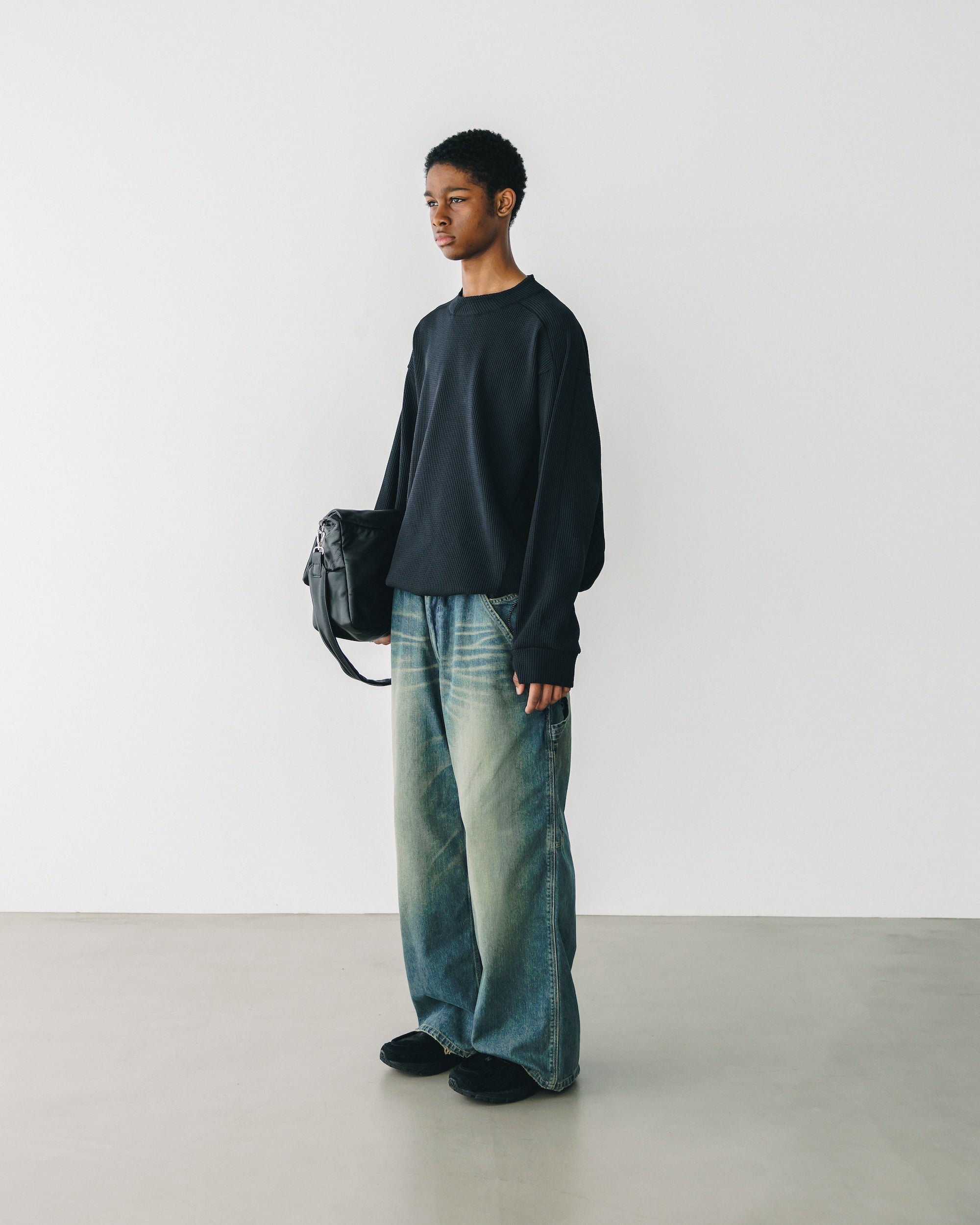 【11.5 WED 20:00- IN STOCK】VINTAGE DYED SELVEDGE DENIM WORKER PANTS (VINTAGE INDIGO)