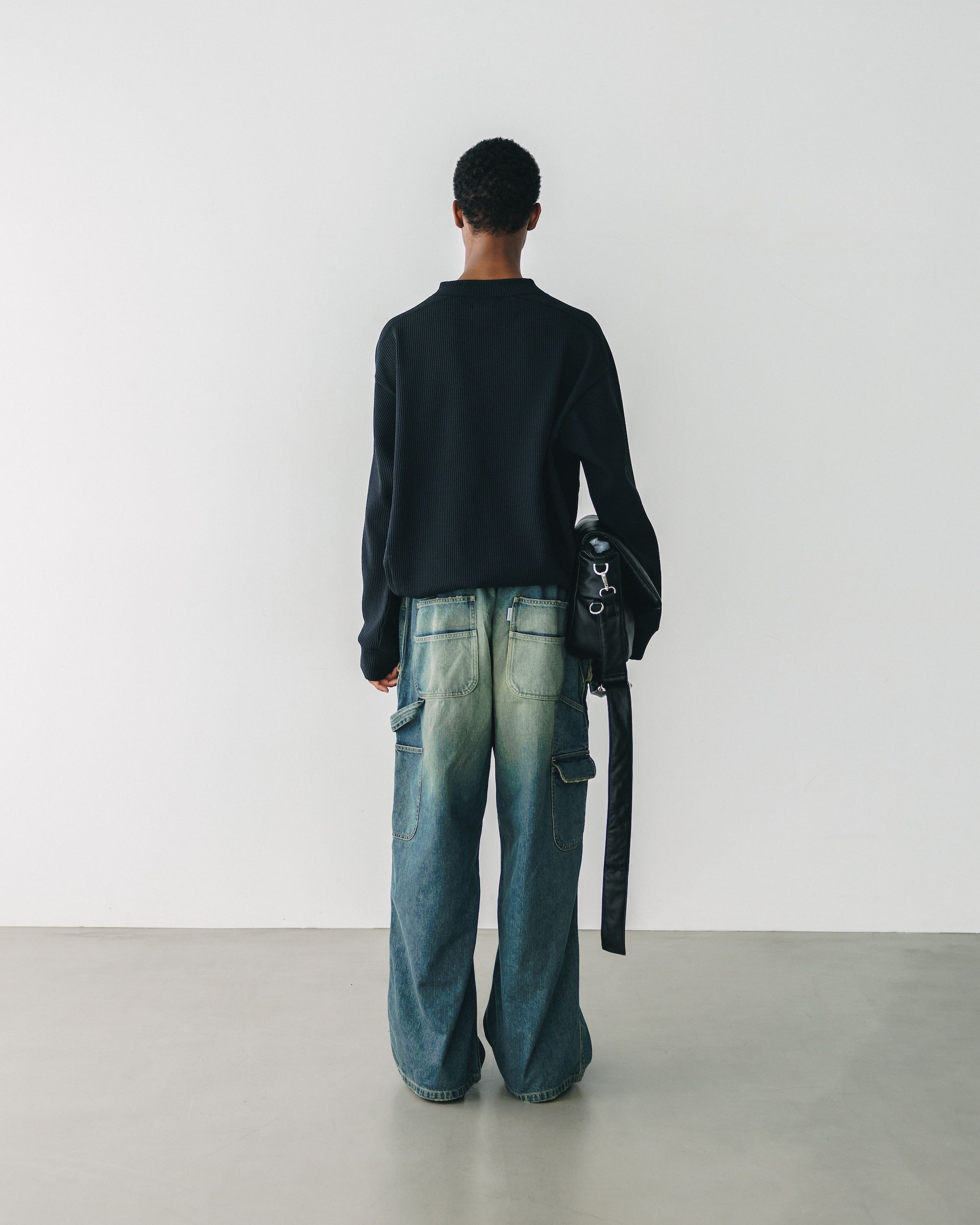 VINTAGE DYED SELVEDGE DENIM WORKER PANTS (VINTAGE INDIGO)