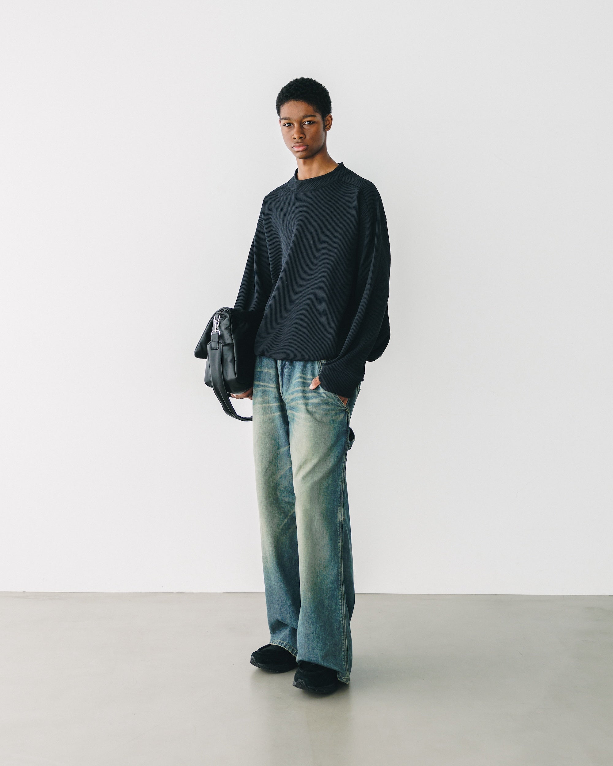 VINTAGE DYED SELVEDGE DENIM WORKER PANTS (VINTAGE INDIGO)