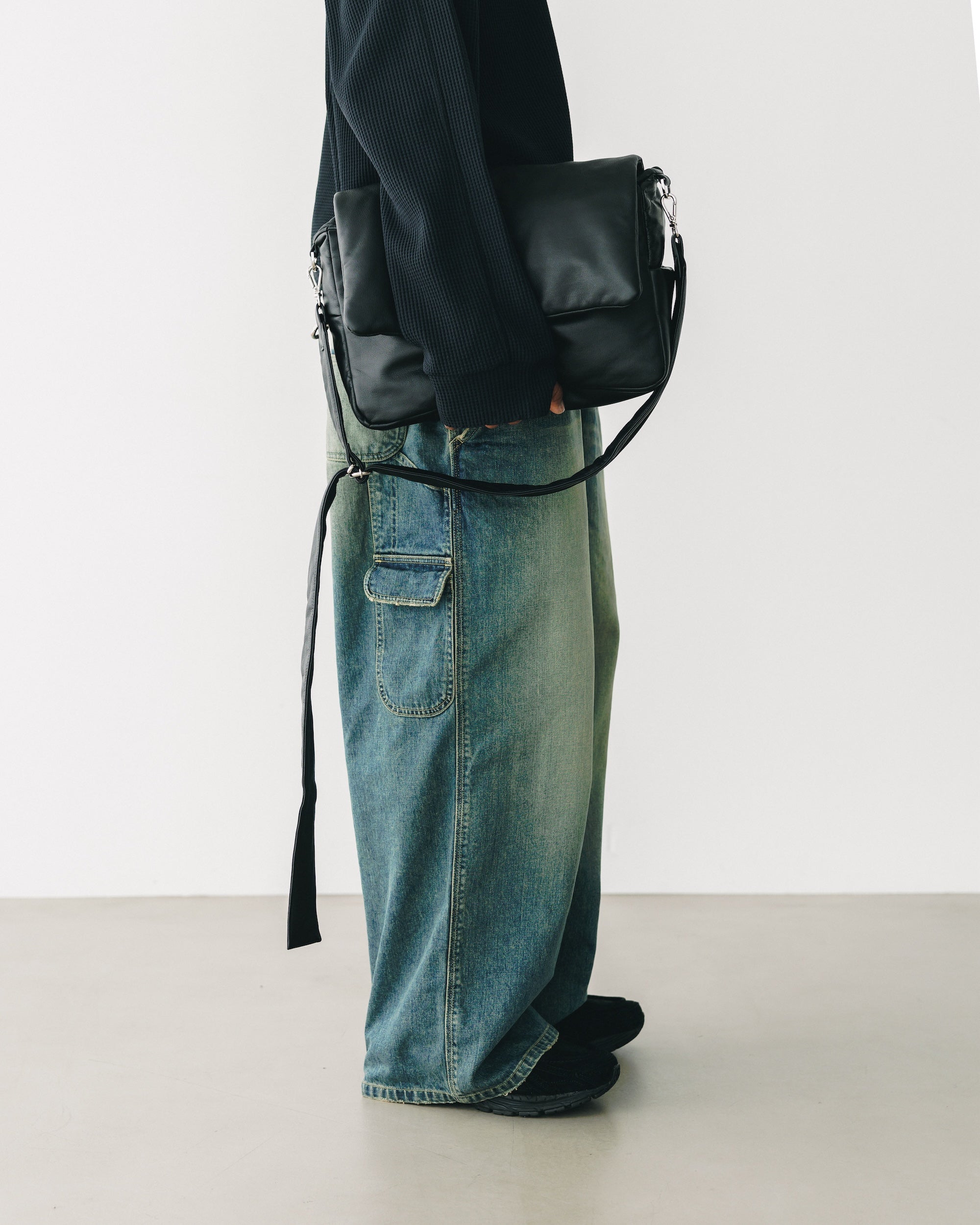 VINTAGE DYED SELVEDGE DENIM WORKER PANTS (VINTAGE INDIGO)