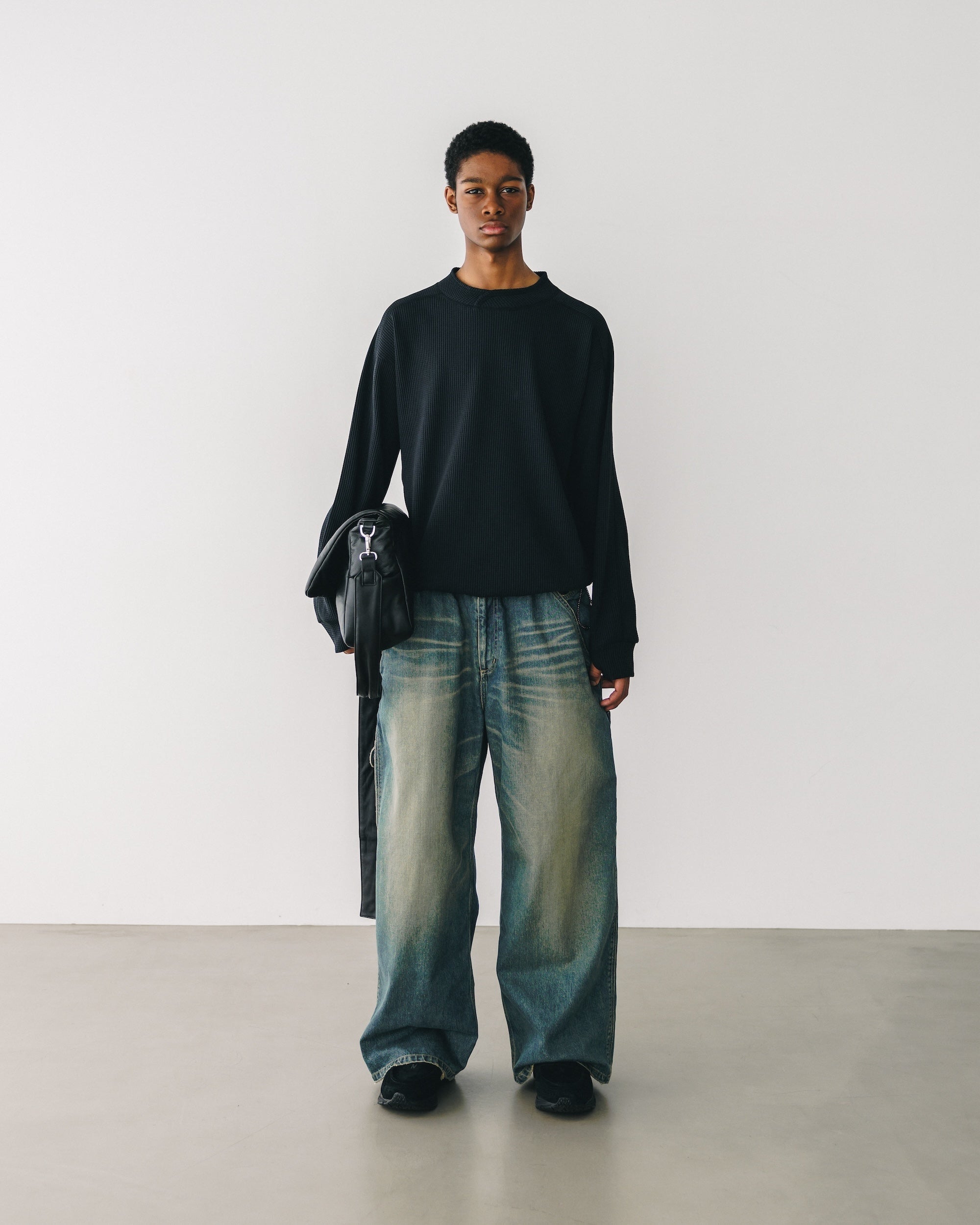 【11.5 WED 20:00- IN STOCK】VINTAGE DYED SELVEDGE DENIM WORKER PANTS (VINTAGE INDIGO)