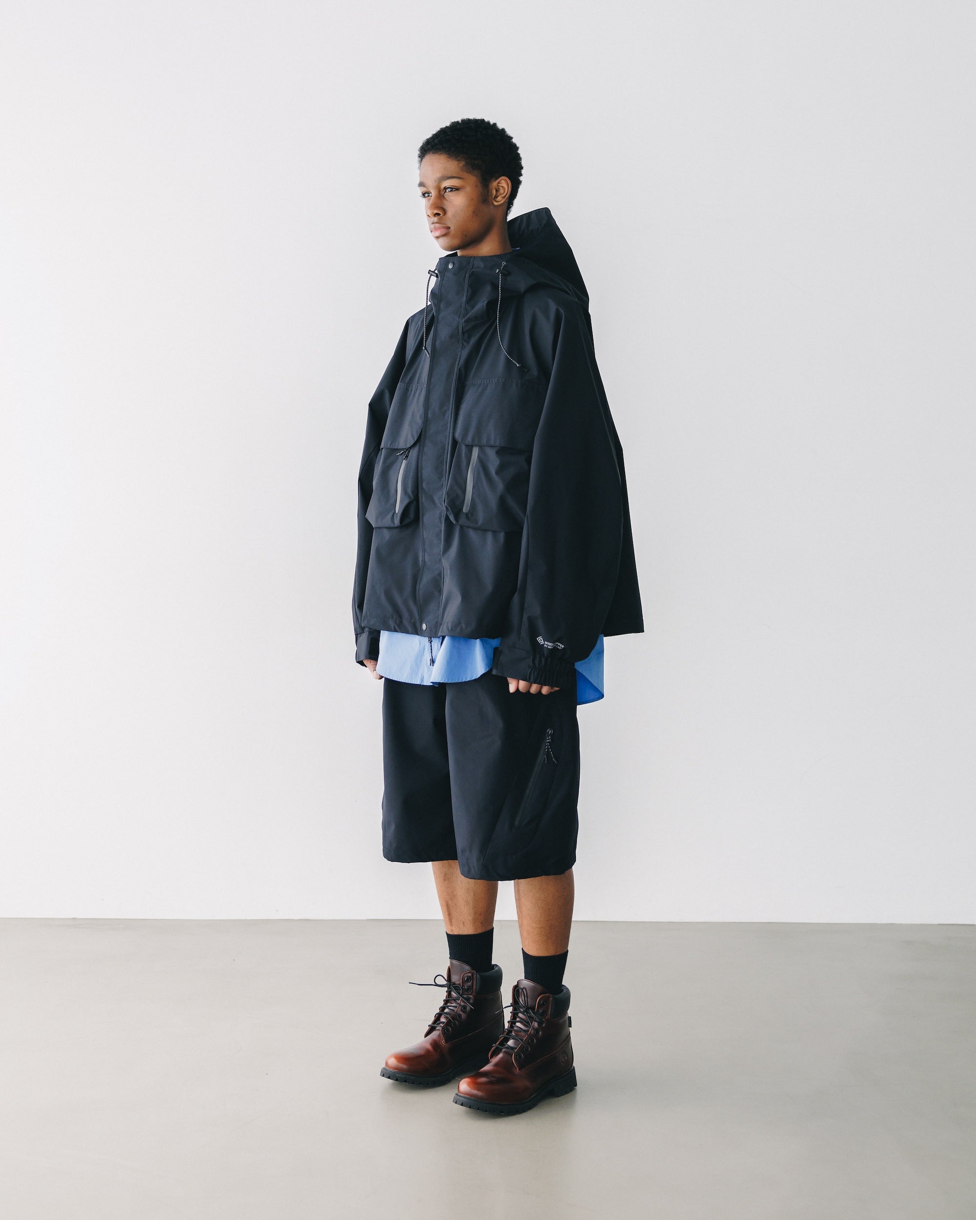 【5.28 WED 20:00- IN STOCK】+phenix WINDSTOPPER® by GORE-TEX LABS TECH MASSIVE TWISTED HALF PANTS (BLACK)