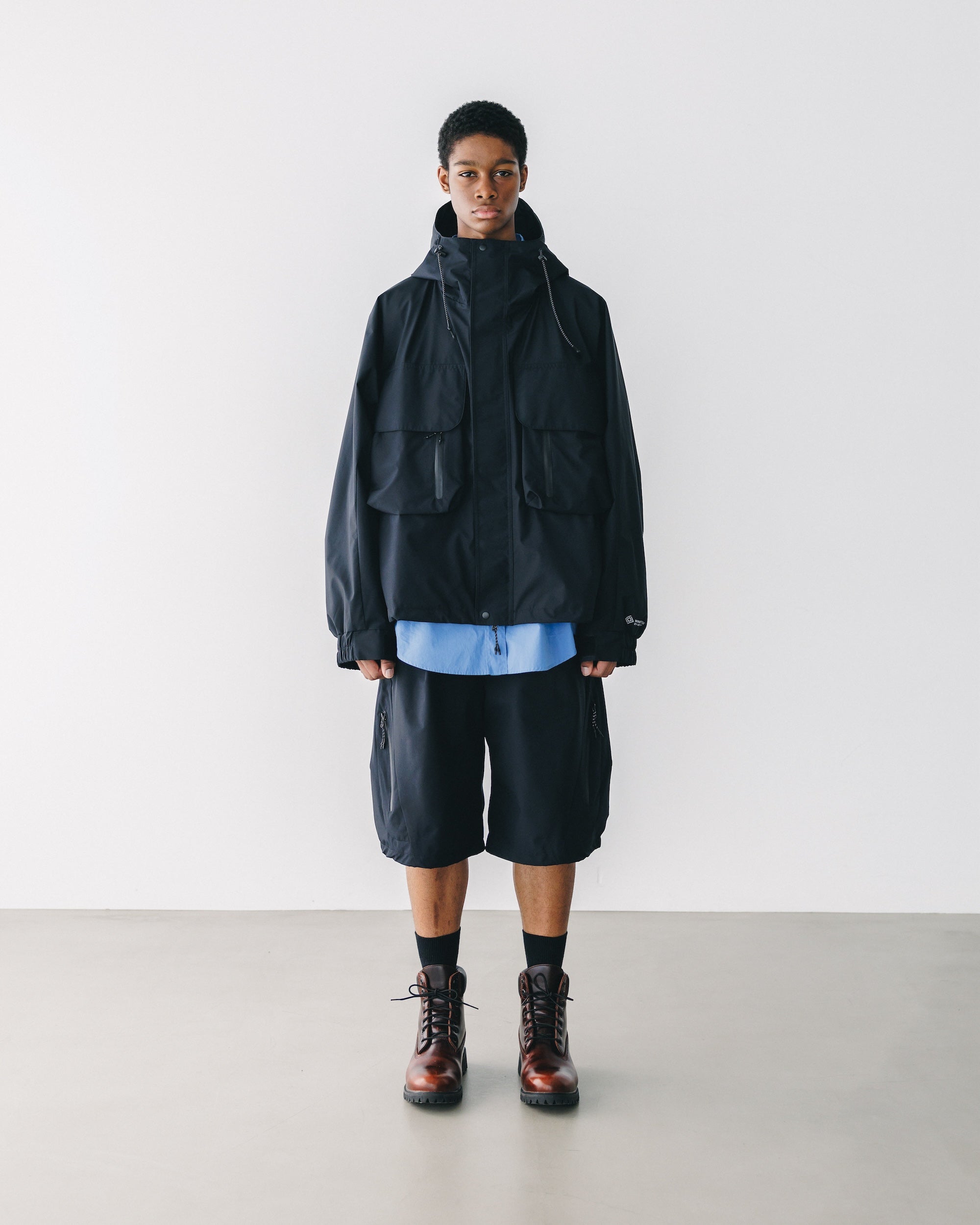 【5.28 WED 20:00- IN STOCK】+phenix WINDSTOPPER® by GORE-TEX LABS TECH MASSIVE TWISTED HALF PANTS (BLACK)