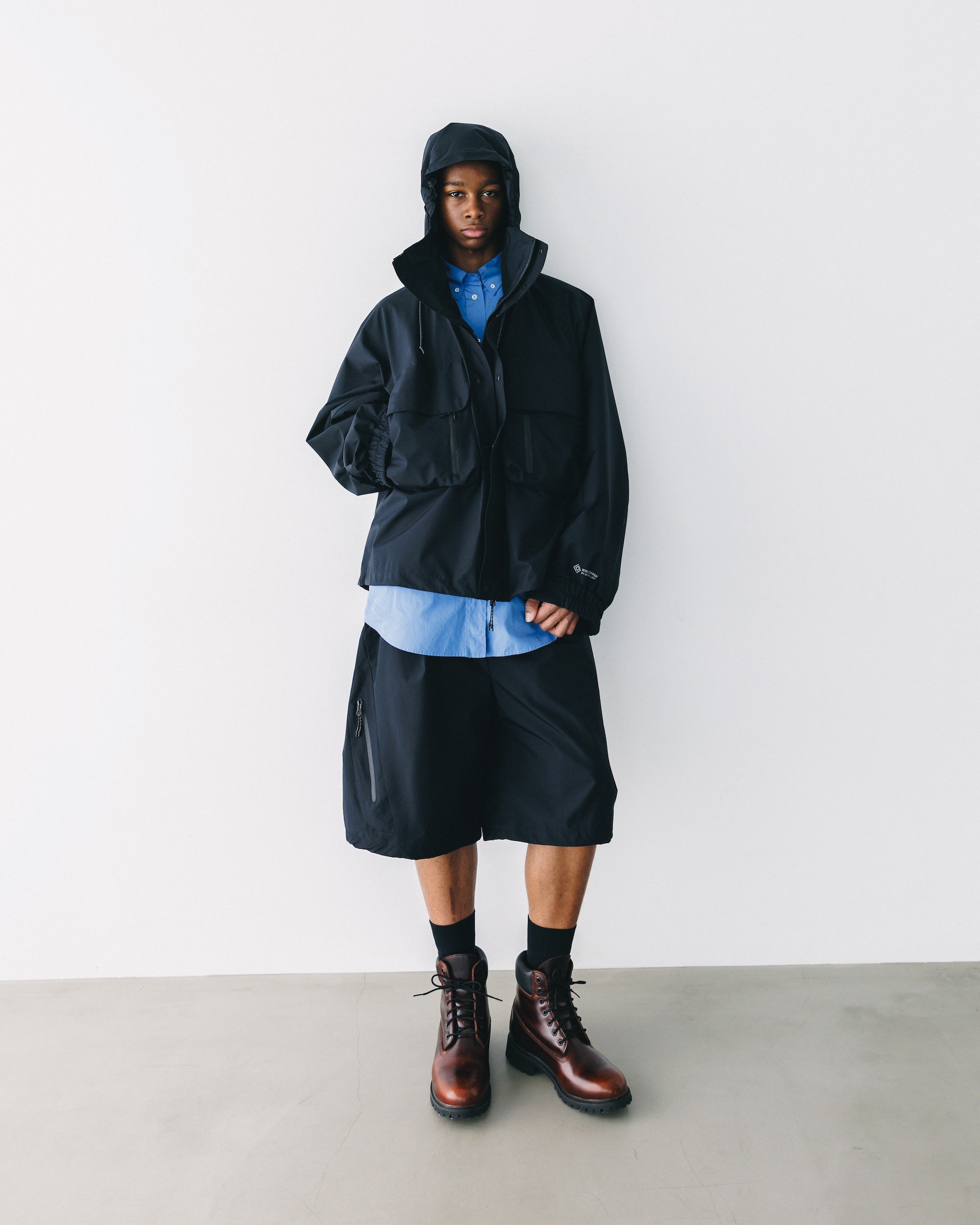 【5.28 WED 20:00- IN STOCK】+phenix WINDSTOPPER® by GORE-TEX LABS TECH MASSIVE TWISTED HALF PANTS (BLACK)