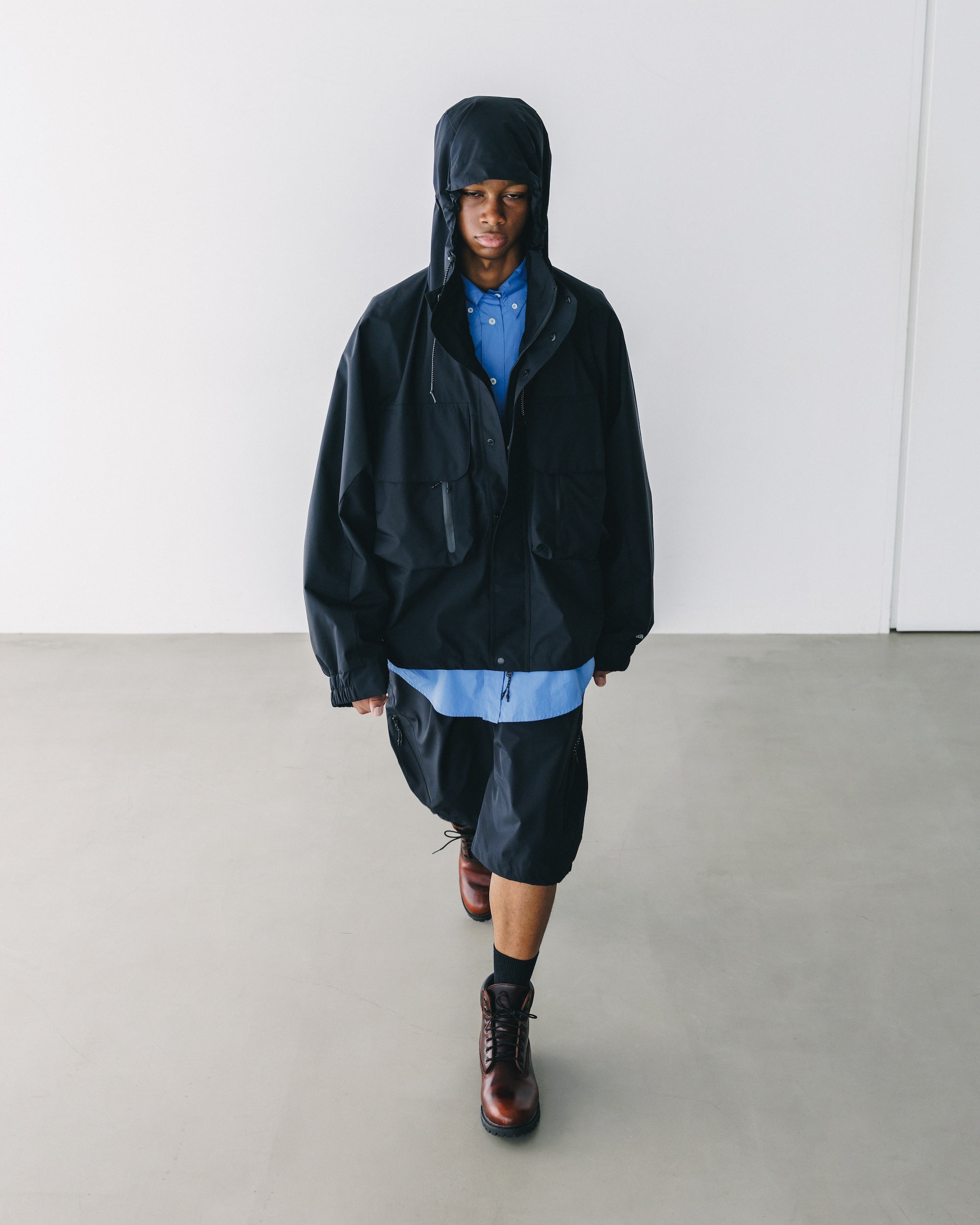 【5.28 WED 20:00- IN STOCK】+phenix WINDSTOPPER® by GORE-TEX LABS TECH MASSIVE TWISTED HALF PANTS (BLACK)