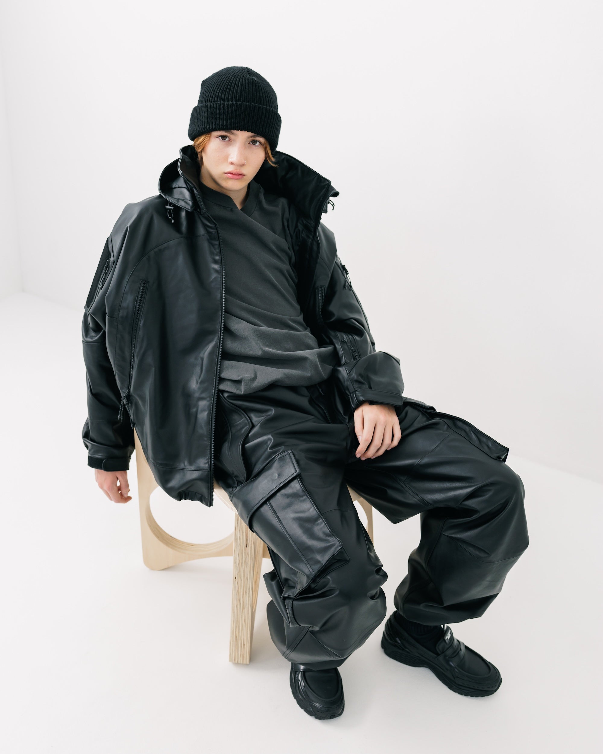 +phenix WINDSTOPPER® by GORE-TEX LABS LEATHER CITY MILITARY JACKET