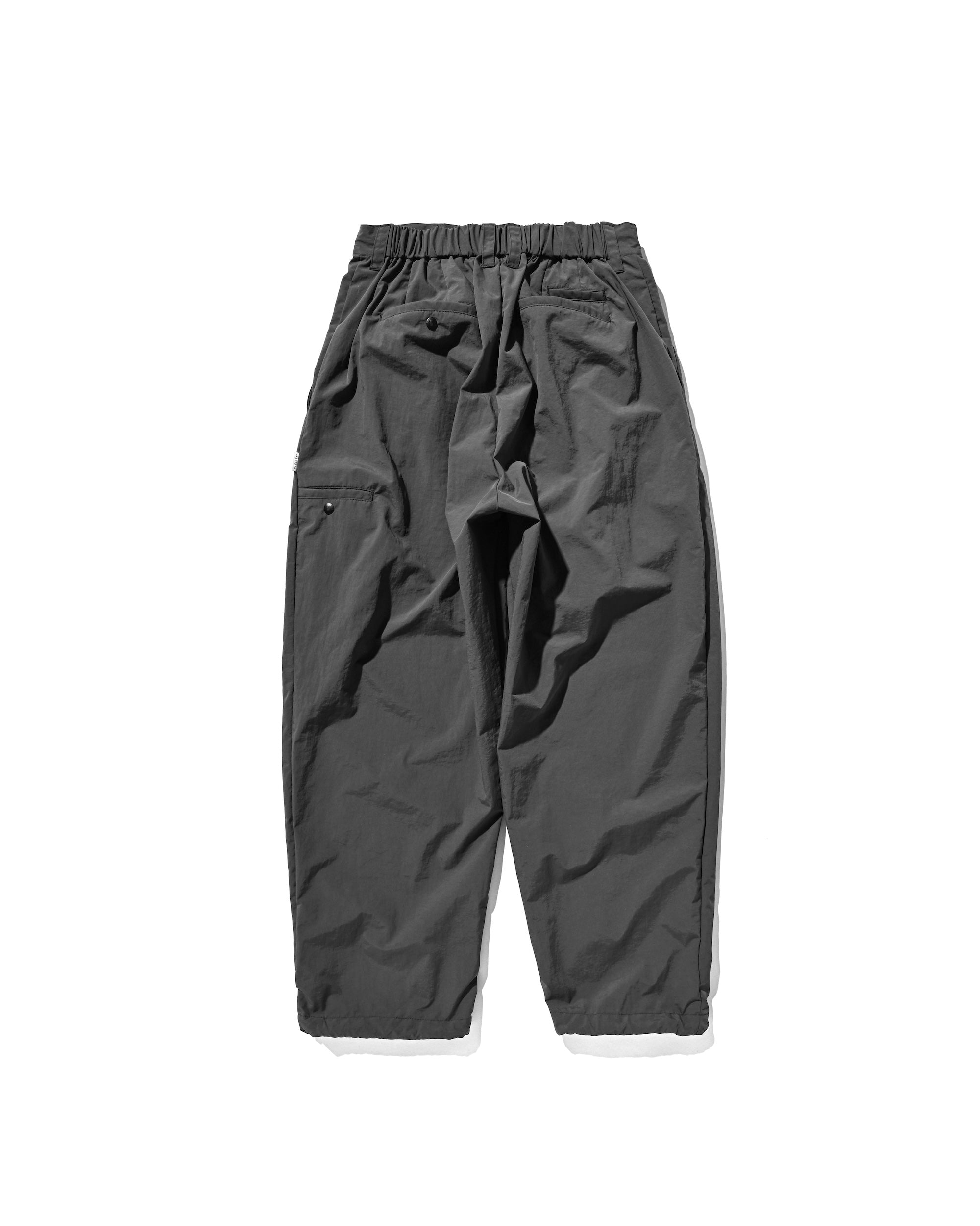 【10.15 WED 20:00- IN STOCK】WATER REPELLENT NYLON CITY UNIFORM WIDE TAPERED PANTS FOR YGM (GRAY×GRAY)