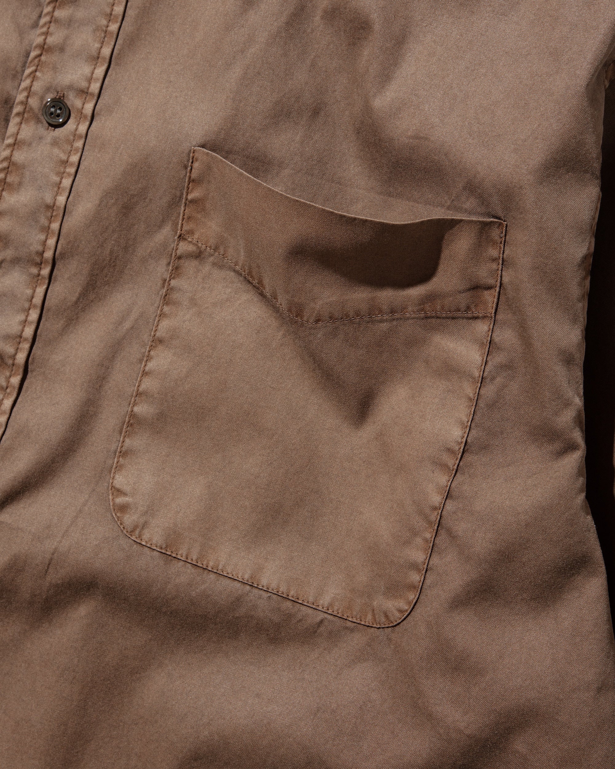 PIGMENT DYED OXFORD CITY SHIRT (FADE BROWN)