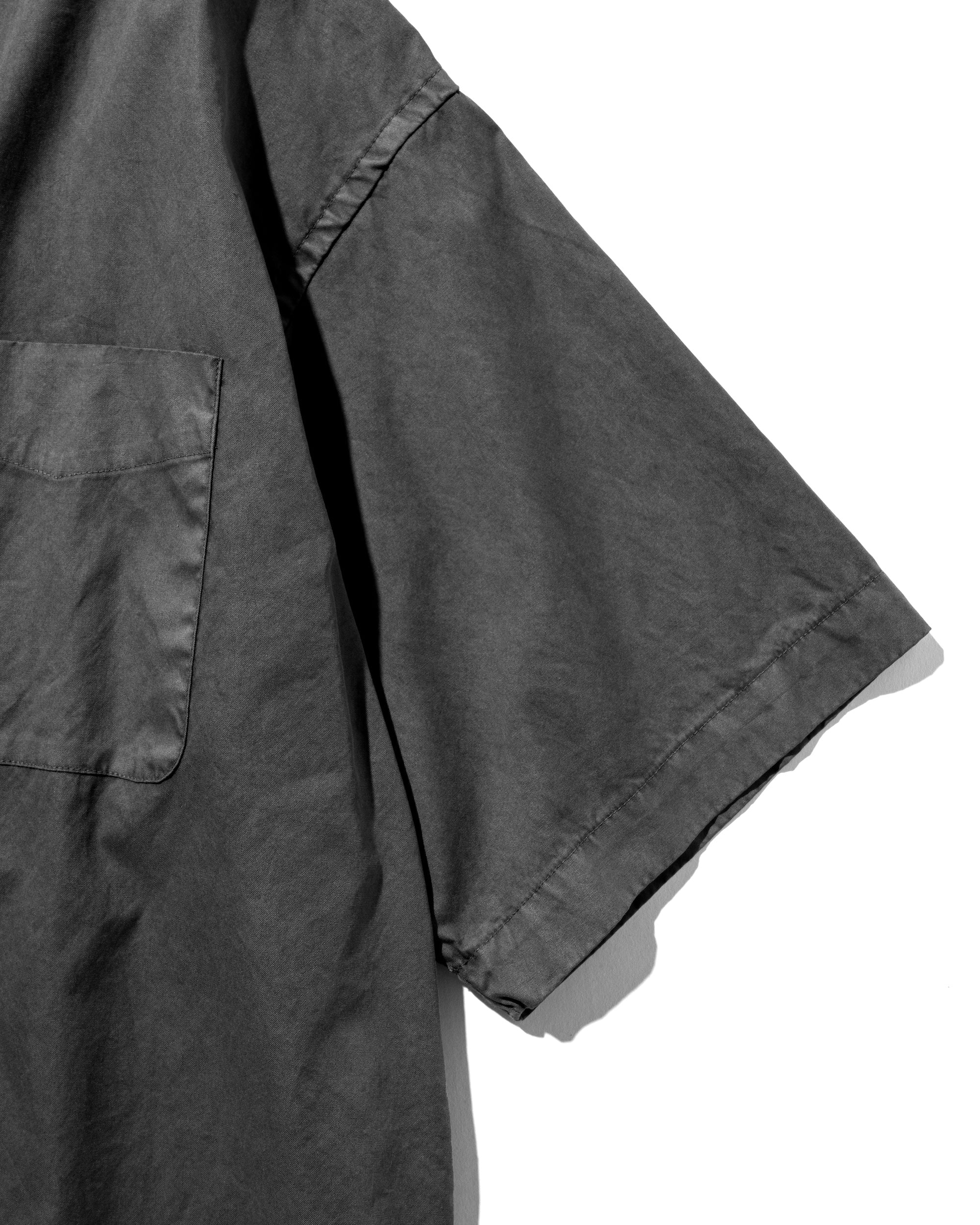 PIGMENT DYED OXFORD CITY S/S SHIRT (FADE BLACK)