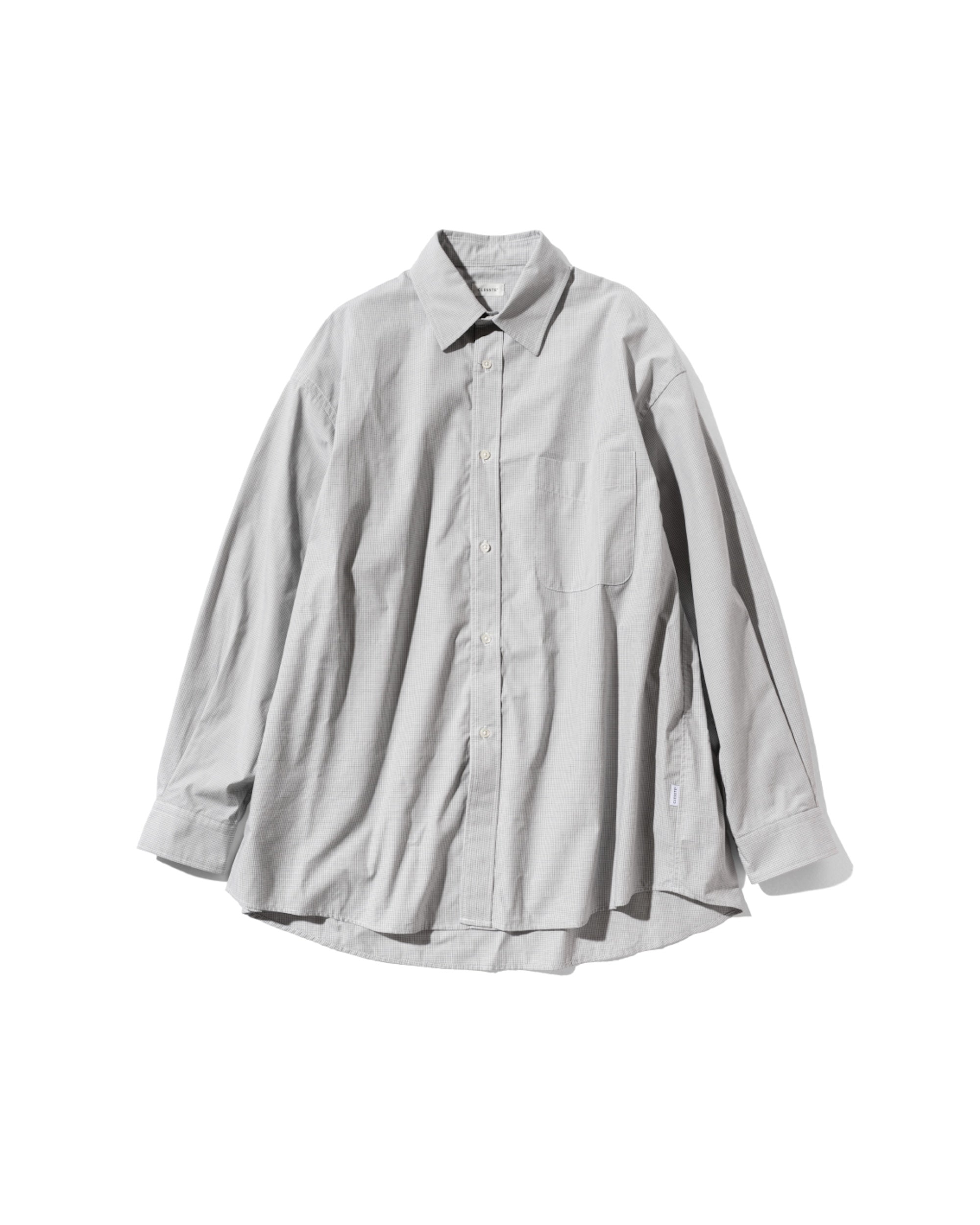 MINI PLAID CLASSIC CITY L/S SHIRT (GRAY)