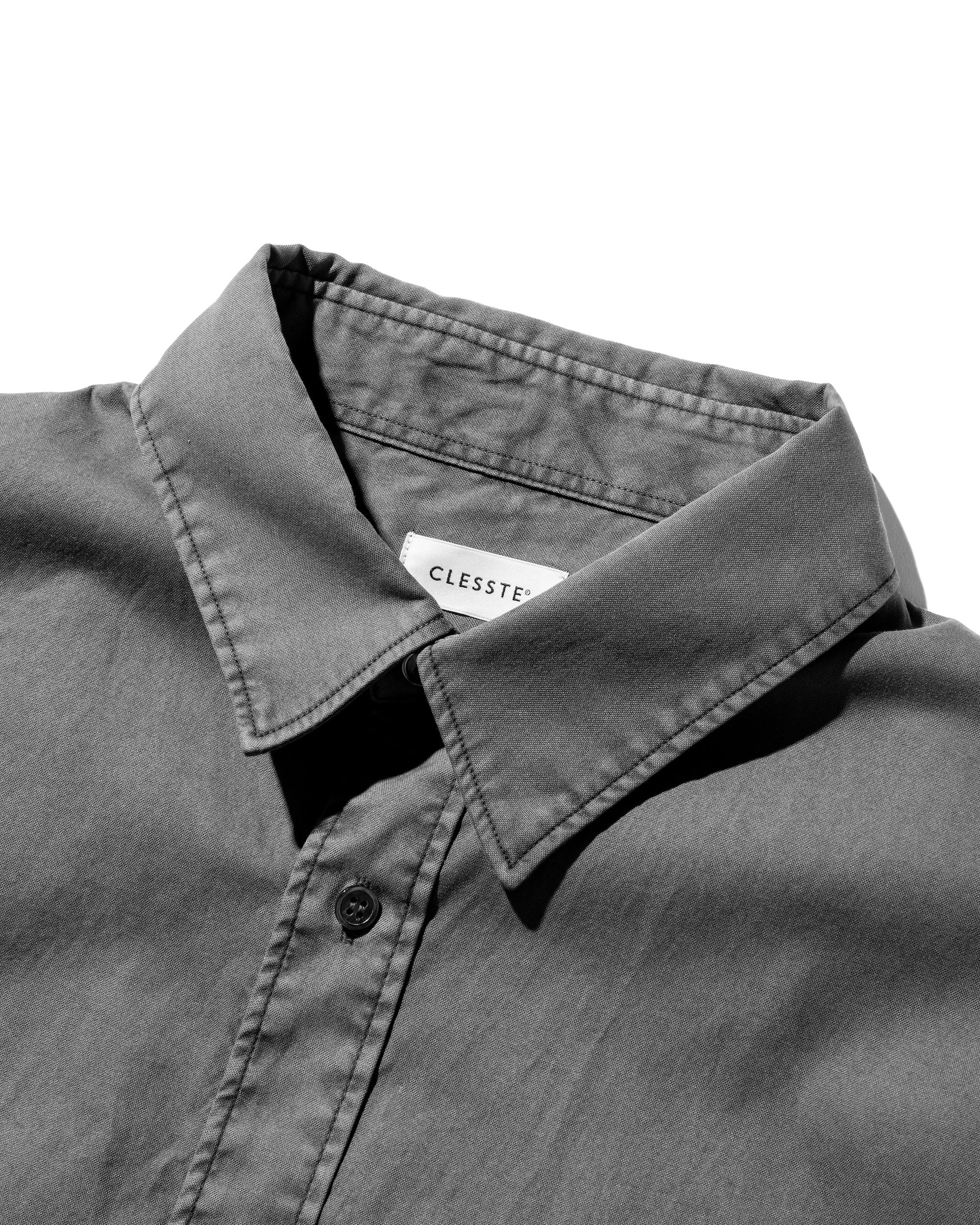 PIGMENT DYED OXFORD CITY SHIRT (FADE BLACK)