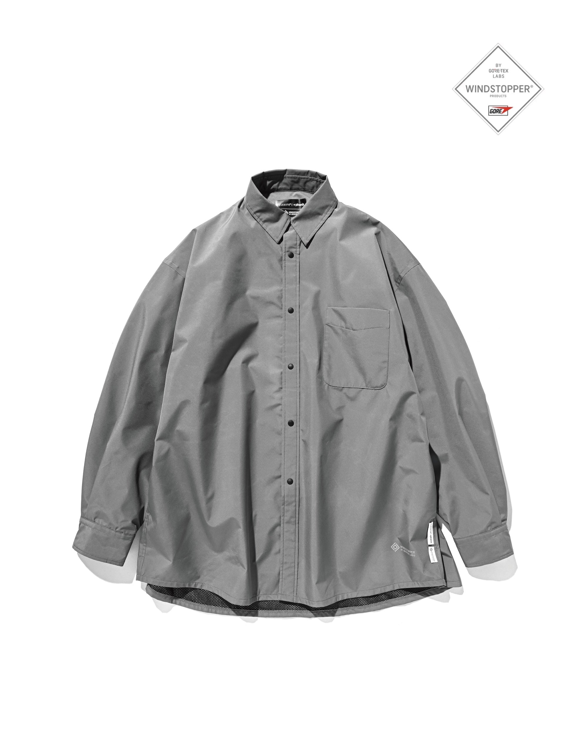 【3.18 WED 20:00- IN STOCK】+phenix WINDSTOPPER® by GORE-TEX LABS CITY UNIFORM L/S SHIRT (CHARCOAL GRAY)