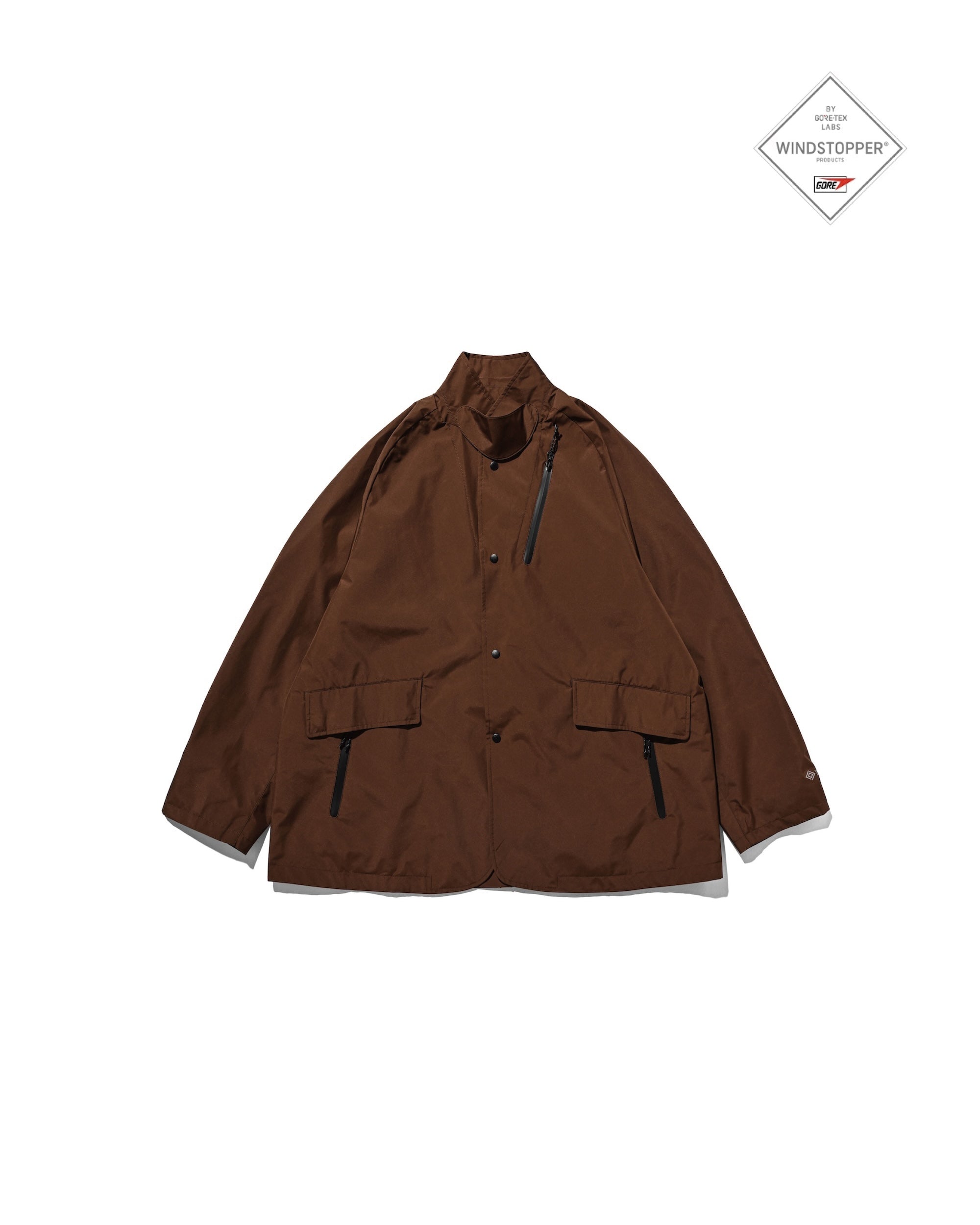 【9.3 WED 20:00- IN STOCK】+phenix WINDSTOPPER® by GORE-TEX LABS ACTIVE CITY STORAGE JACKET (CHOCOLATE BROWN)