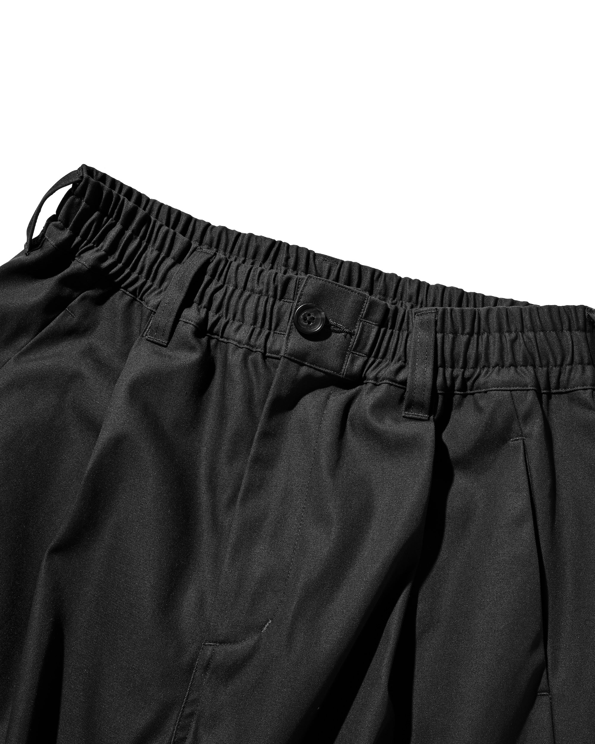 【9.10 WED 20:00- IN STOCK】BARREL LEG EASY PANTS (BLACK)
