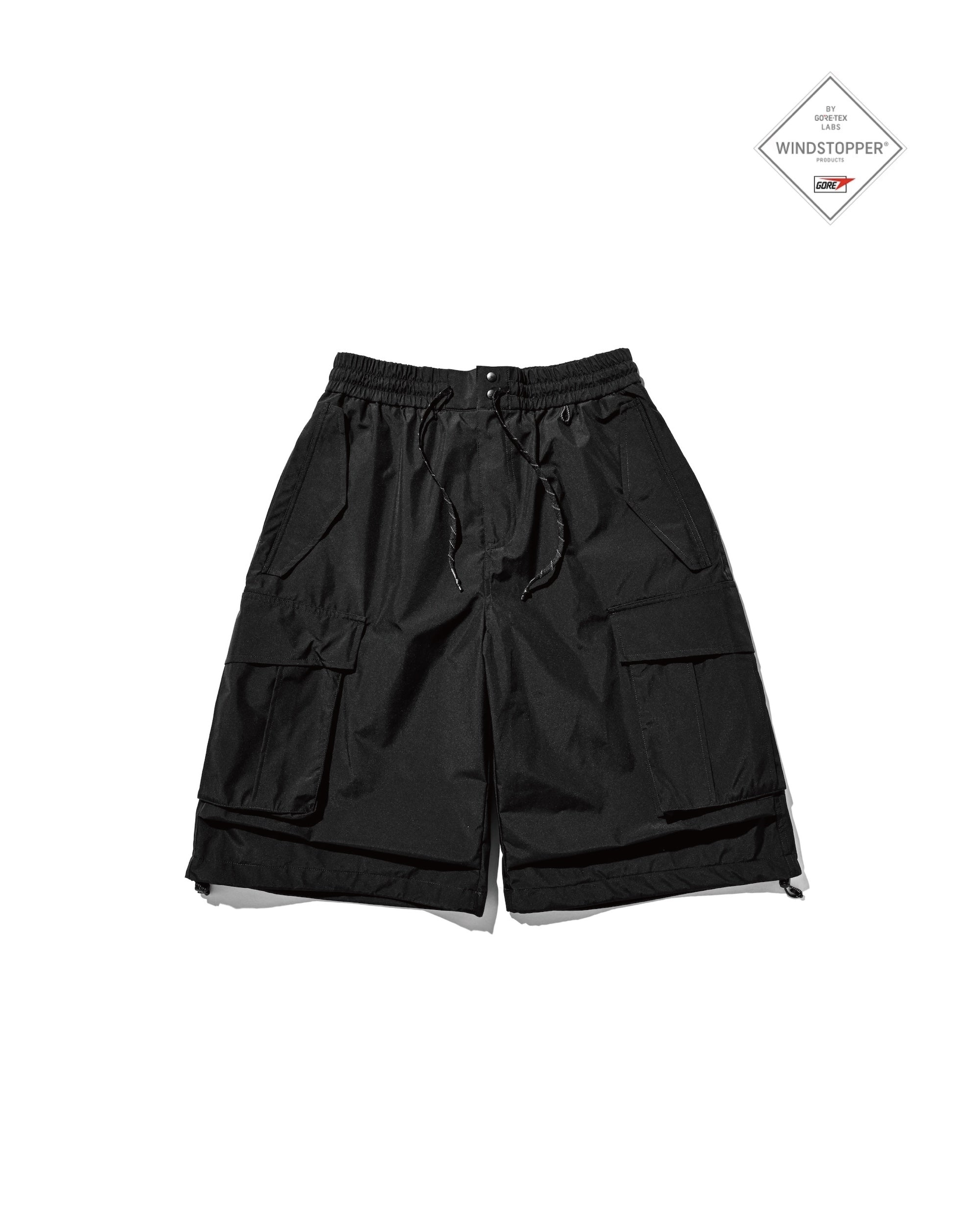 +phenix WINDSTOPPER® BY GORE-TEX LABS CITY MILITARY HALF PANTS 003 (BLACK)