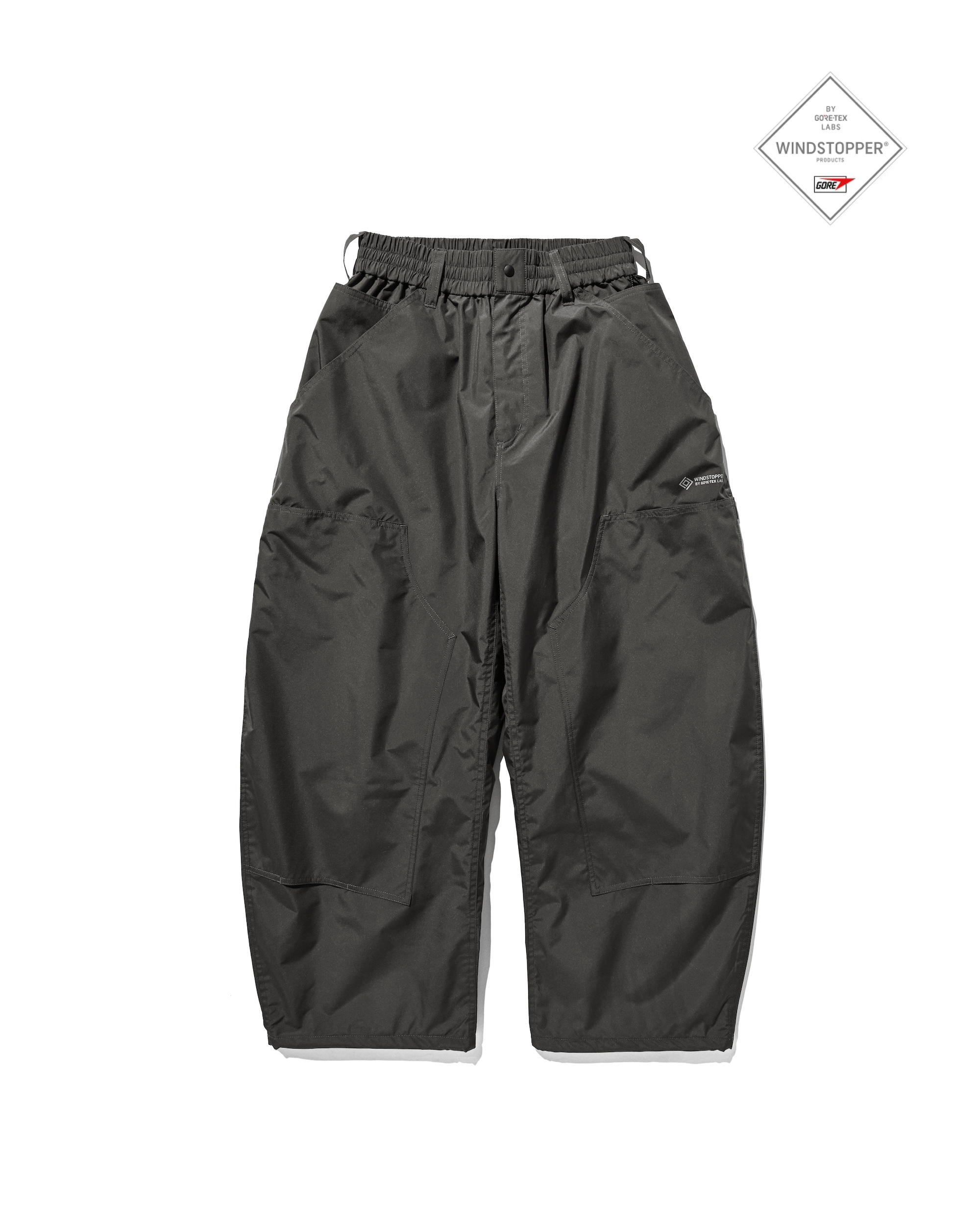 【5.27 WED 20:00- IN STOCK】+PHENIX WINDSTOPPER® BY GORE-TEX LABS DOUBLE KNEE CURVED WORKER PANTS (ASPHALT GRAY)