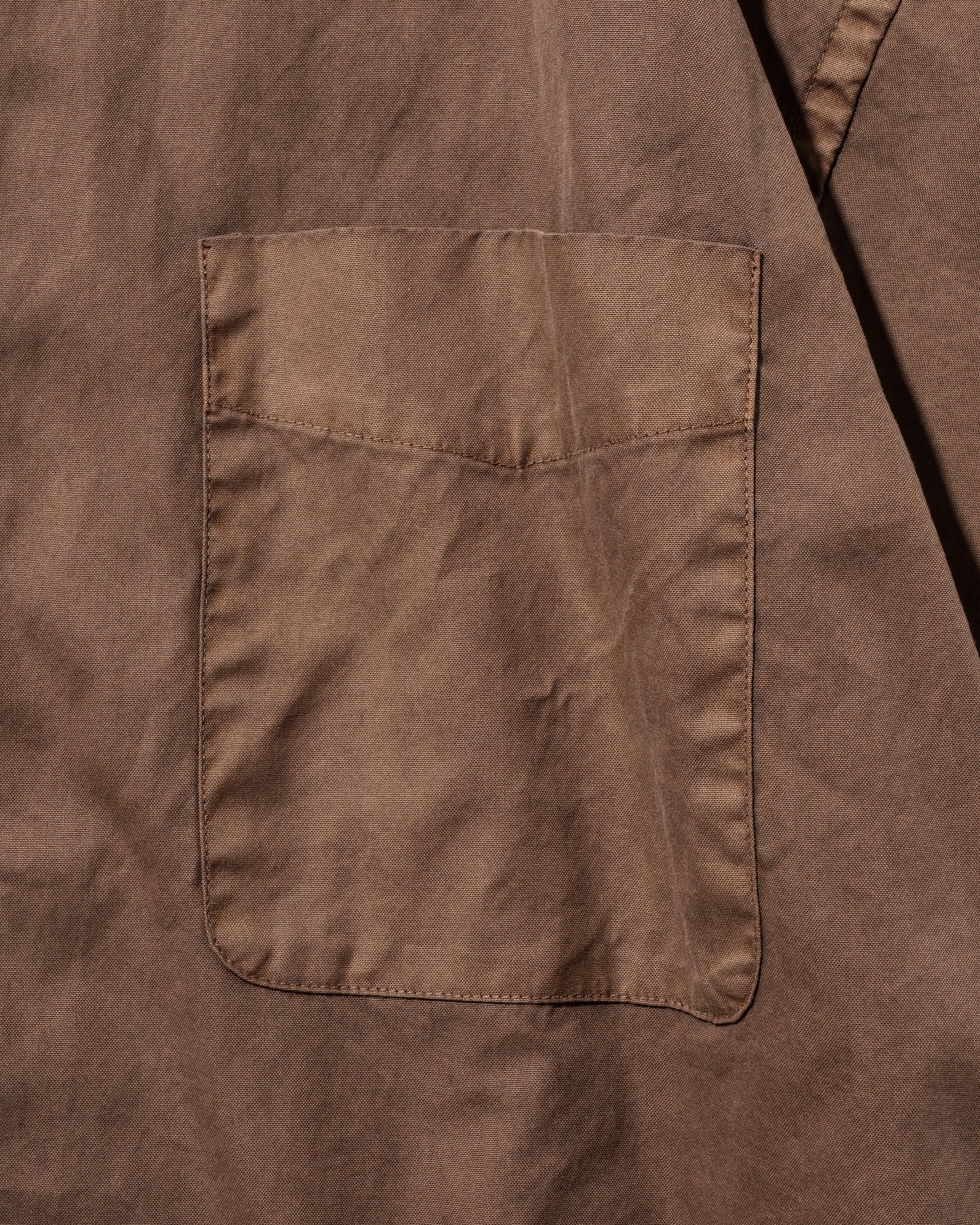 PIGMENT DYED OXFORD CITY S/S SHIRT (FADE BROWN)