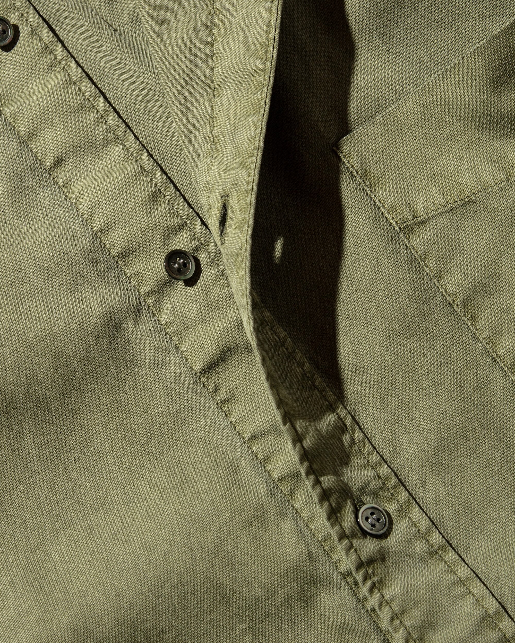 PIGMENT DYED OXFORD CITY SHIRT (FADE OLIVE)