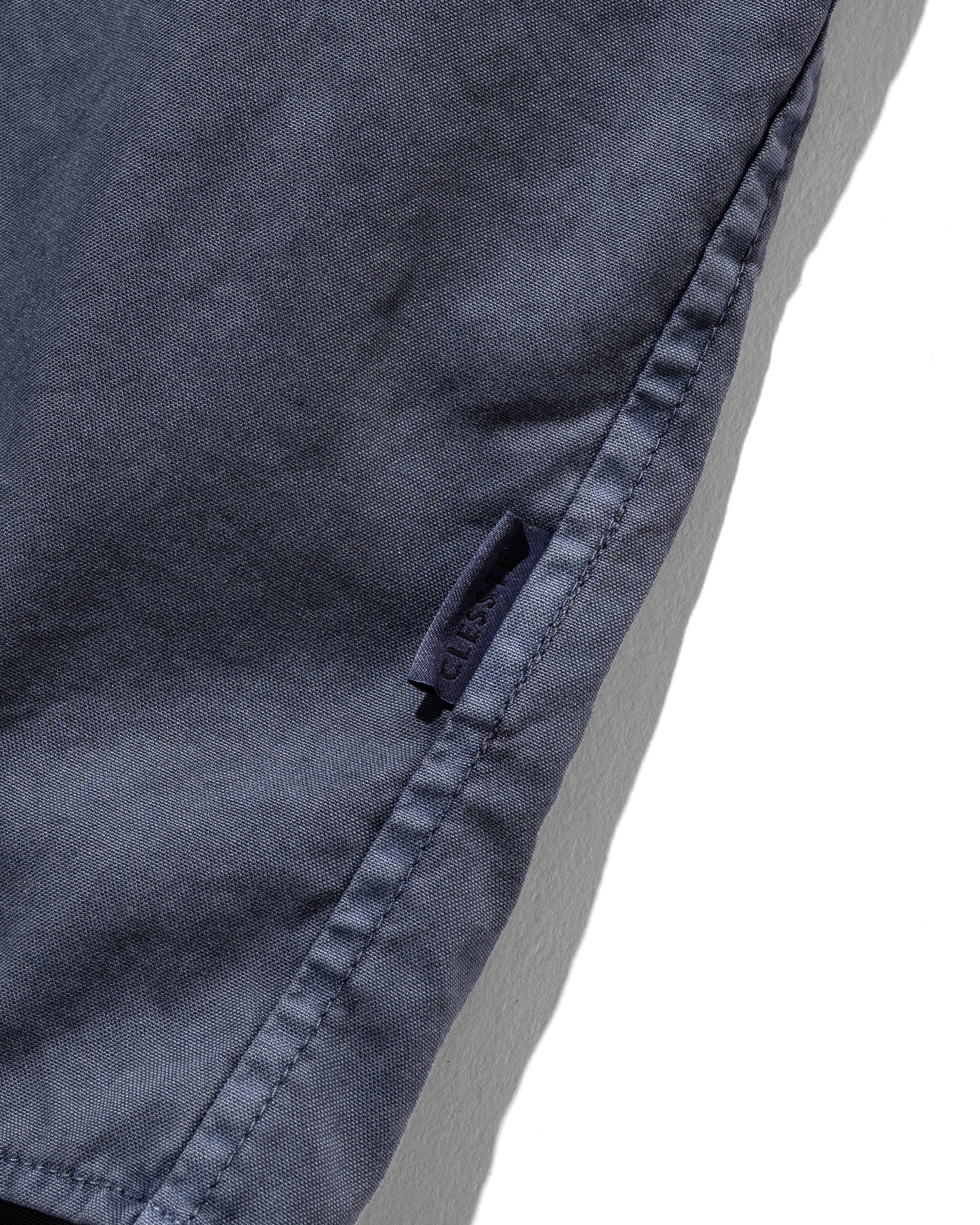 PIGMENT DYED OXFORD CITY S/S SHIRT (FADE BLUE)