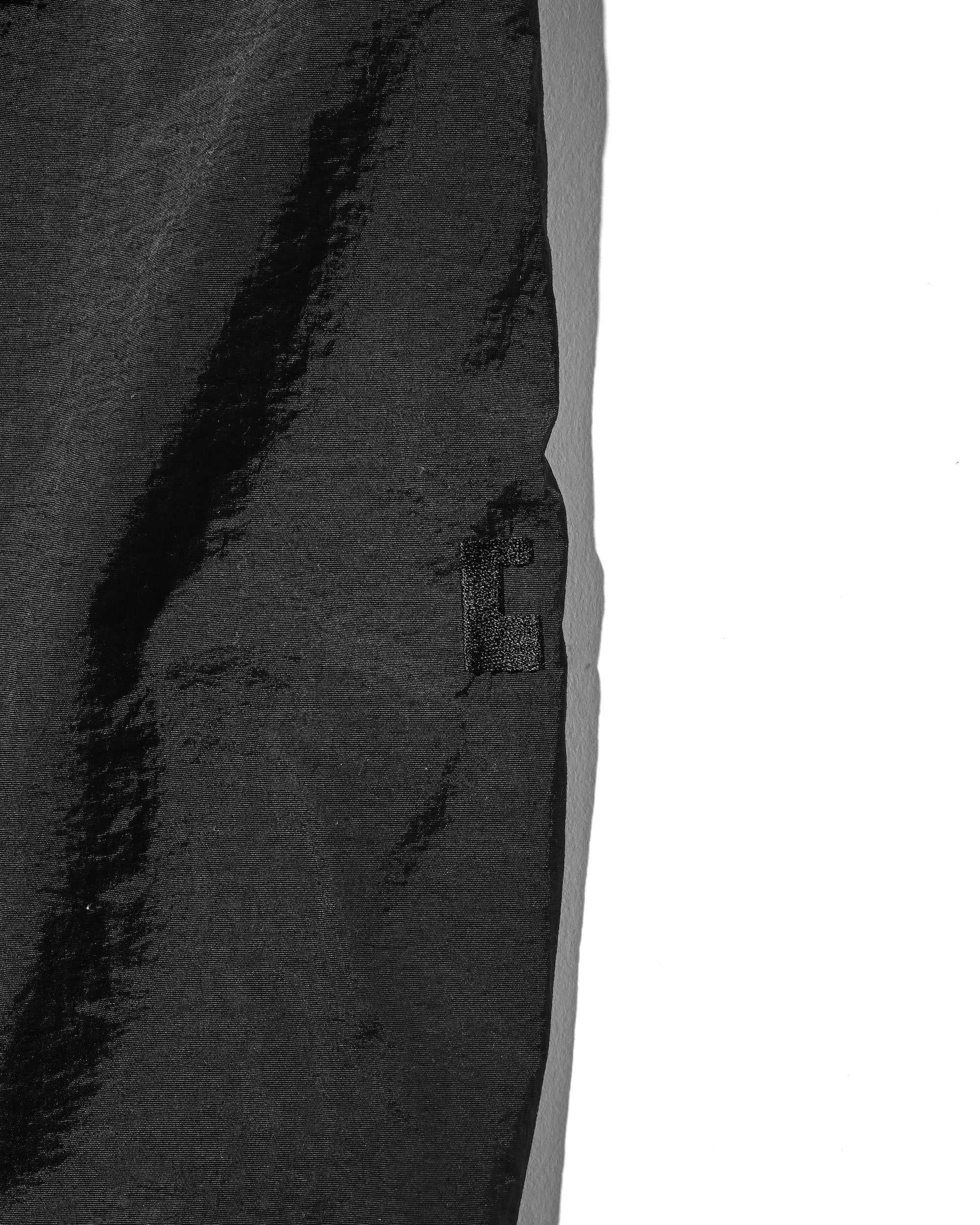 【10.15 WED 20:00- IN STOCK】WATER REPELLENT NYLON CITY UNIFORM WIDE TAPERED PANTS FOR YGM (BLACK×BLACK)
