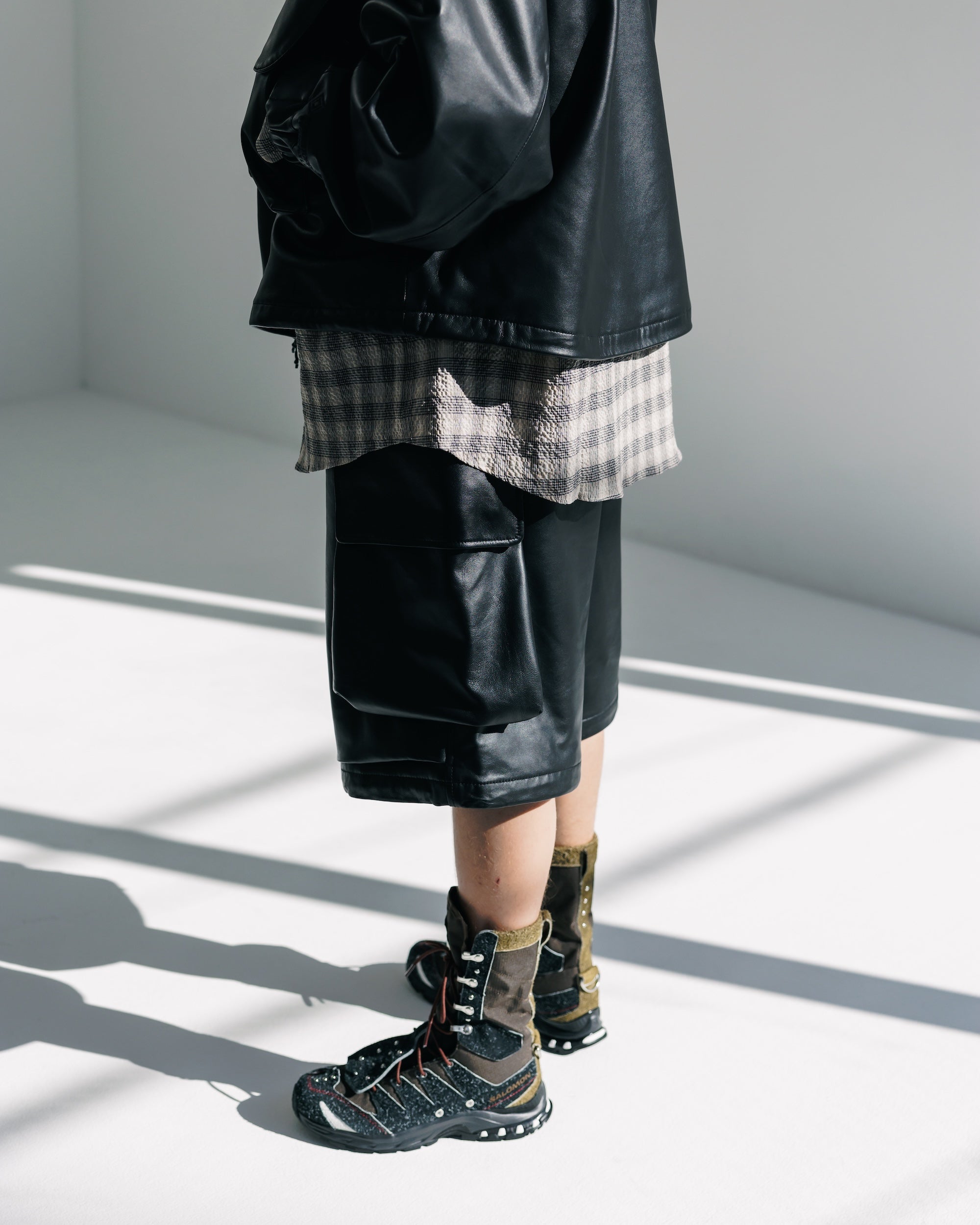 +phenix WINDSTOPPER® by GORE-TEX LABS LEATHER CITY MILITARY HALF PANTS