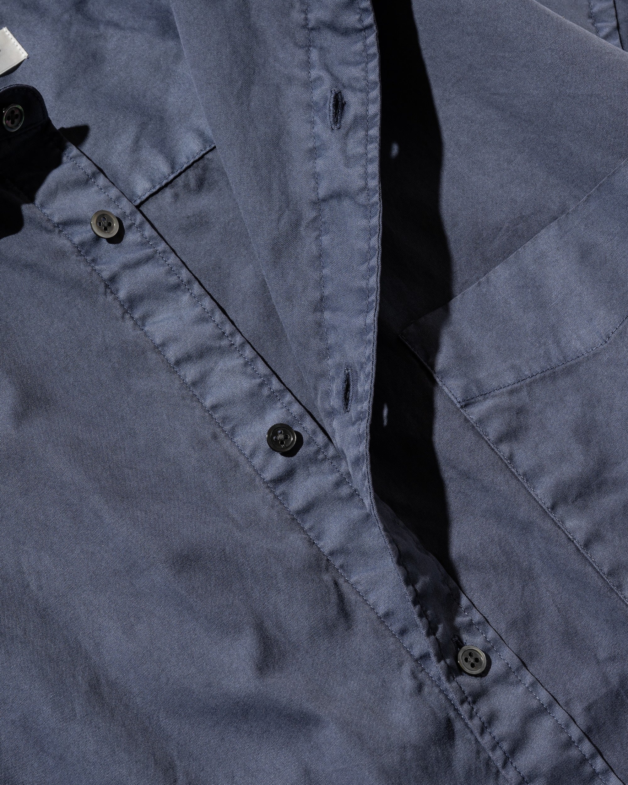 PIGMENT DYED OXFORD CITY S/S SHIRT (FADE BLUE)