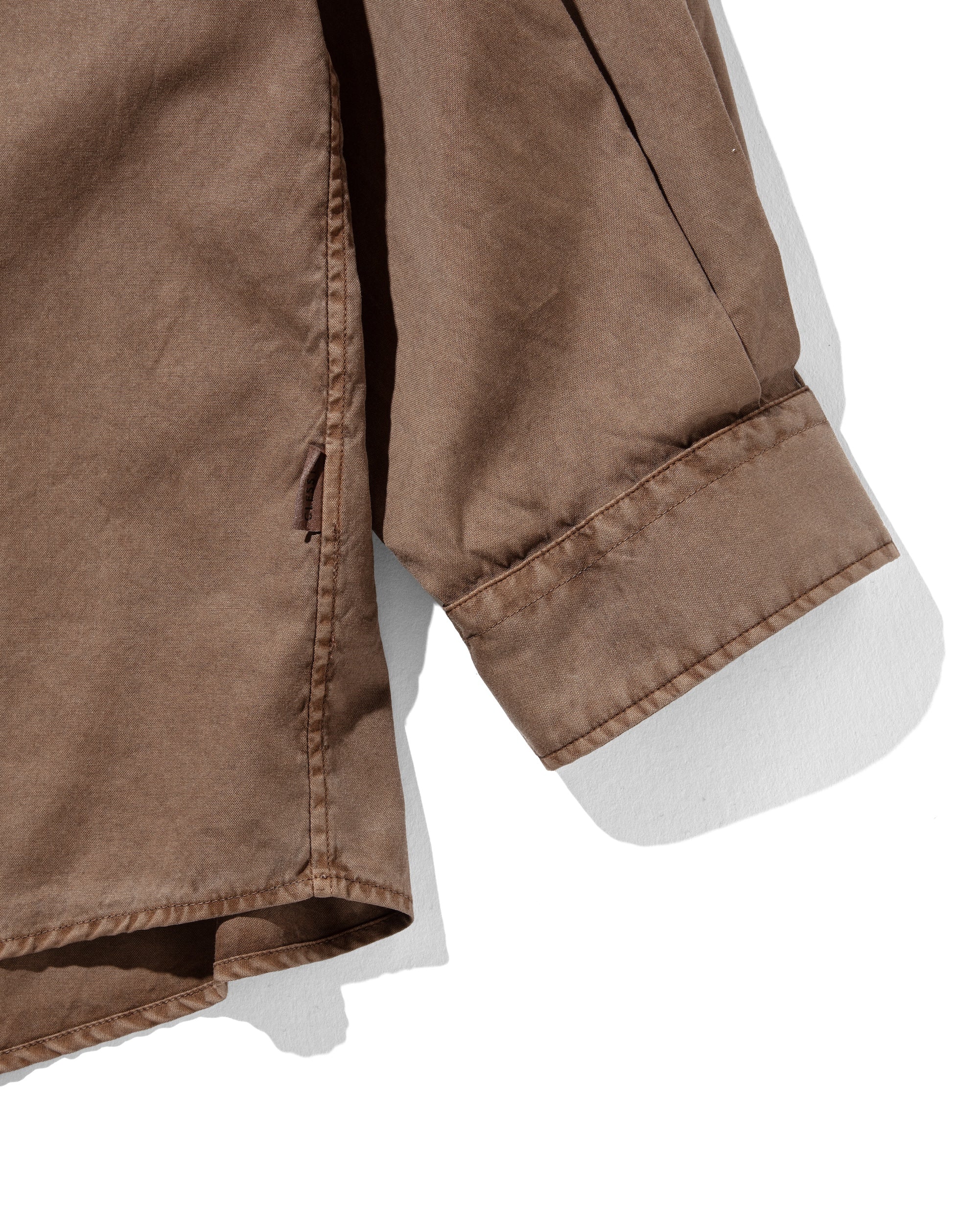 PIGMENT DYED OXFORD CITY SHIRT (FADE BROWN)