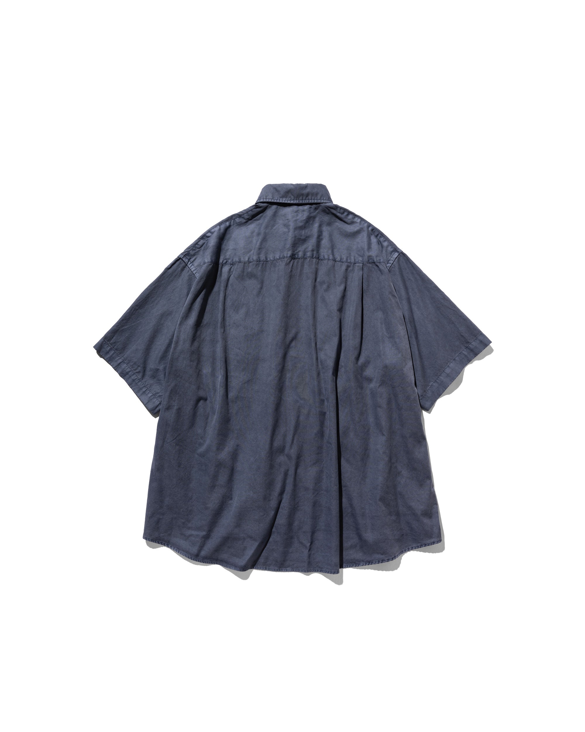 PIGMENT DYED OXFORD CITY S/S SHIRT (FADE BLUE)