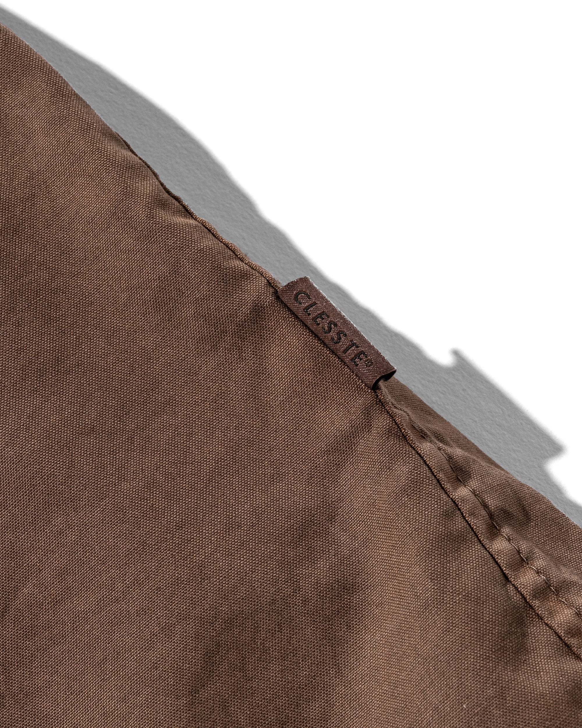 PIGMENT DYED OXFORD CITY S/S SHIRT (FADE BROWN)