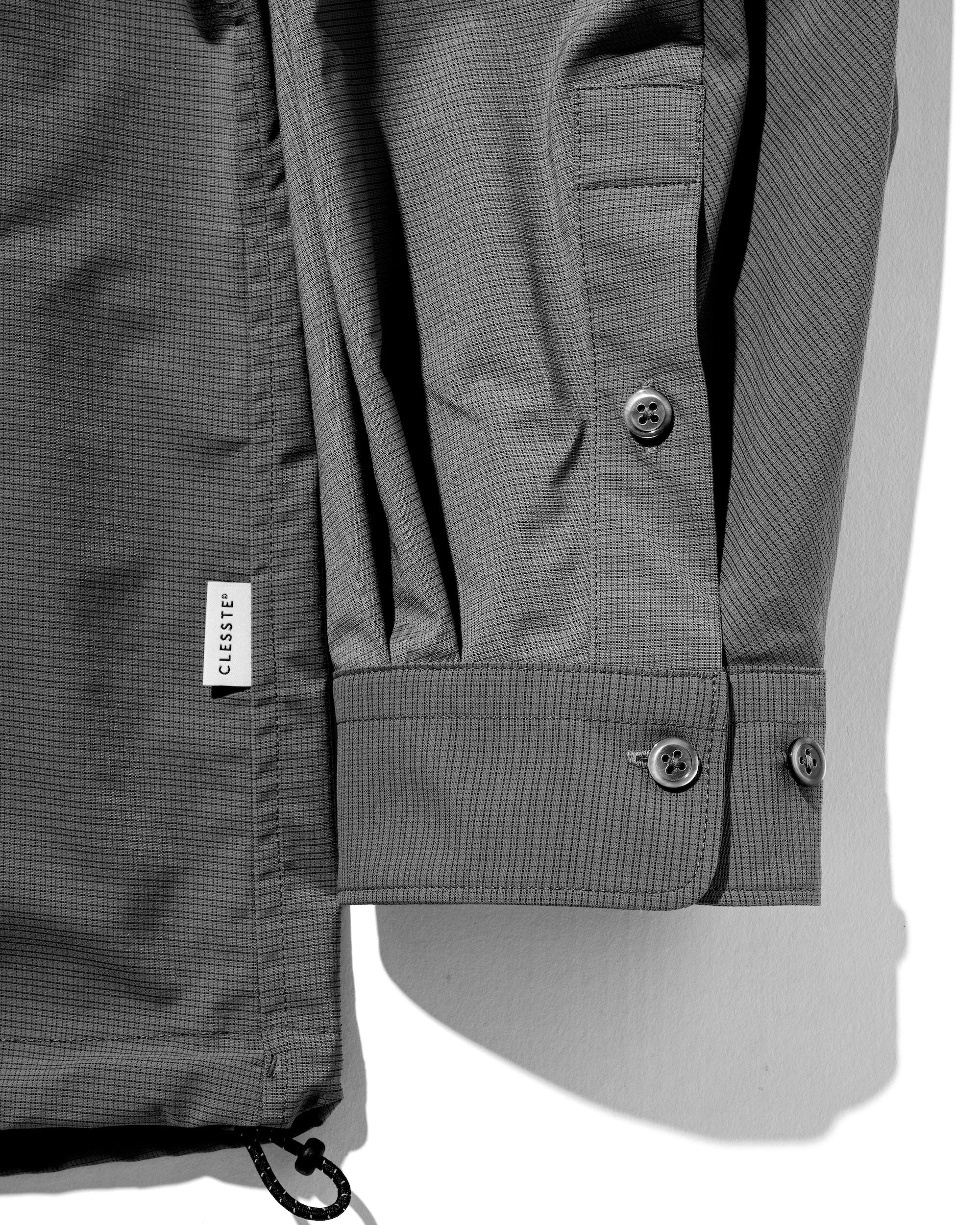 【5.6 TUE 20:00- IN STOCK】MINI PLAID L/S PULLOVER SHIRT (CHARCOAL)