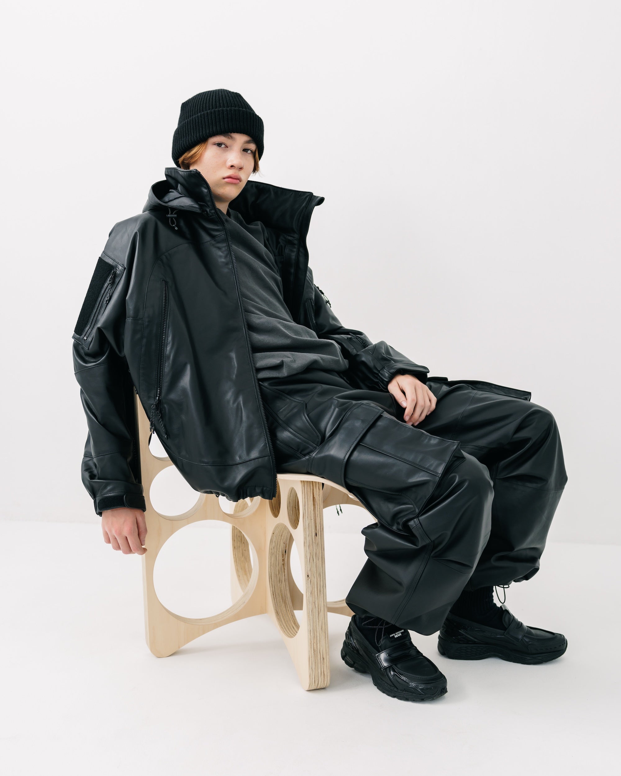 +phenix WINDSTOPPER® by GORE-TEX LABS LEATHER CITY MILITARY JACKET