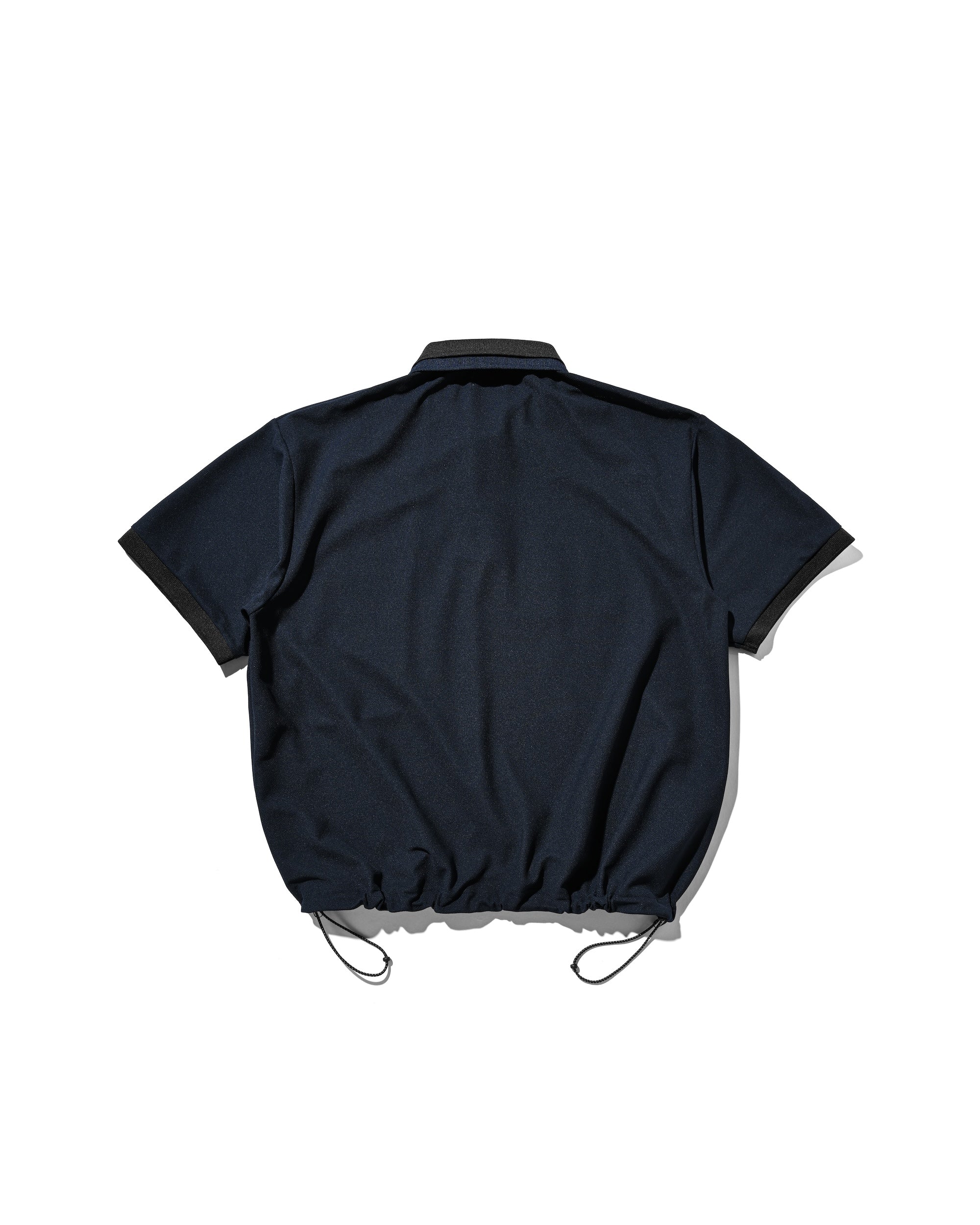 【8.20 WED 20:00- IN STOCK】ACTIVE CITY S/S DOUBLE COLLAR POLO SHIRT (NAVY×BLACK)