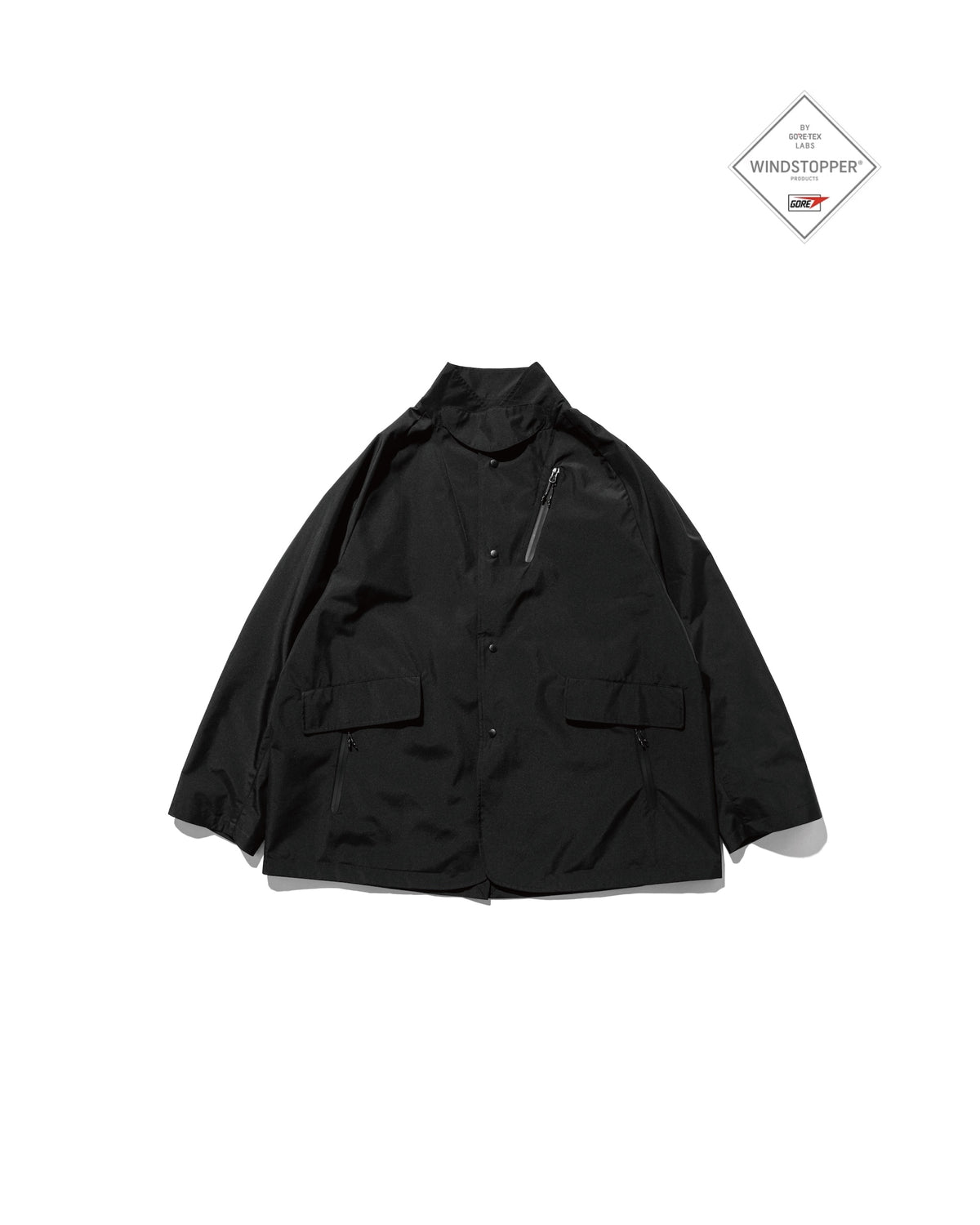 【9.26 SAT 20:00- IN STOCK】+phenix WINDSTOPPER® by GORE-TEX LABS ACTIVE CITY STORAGE JACKET (BLACK)