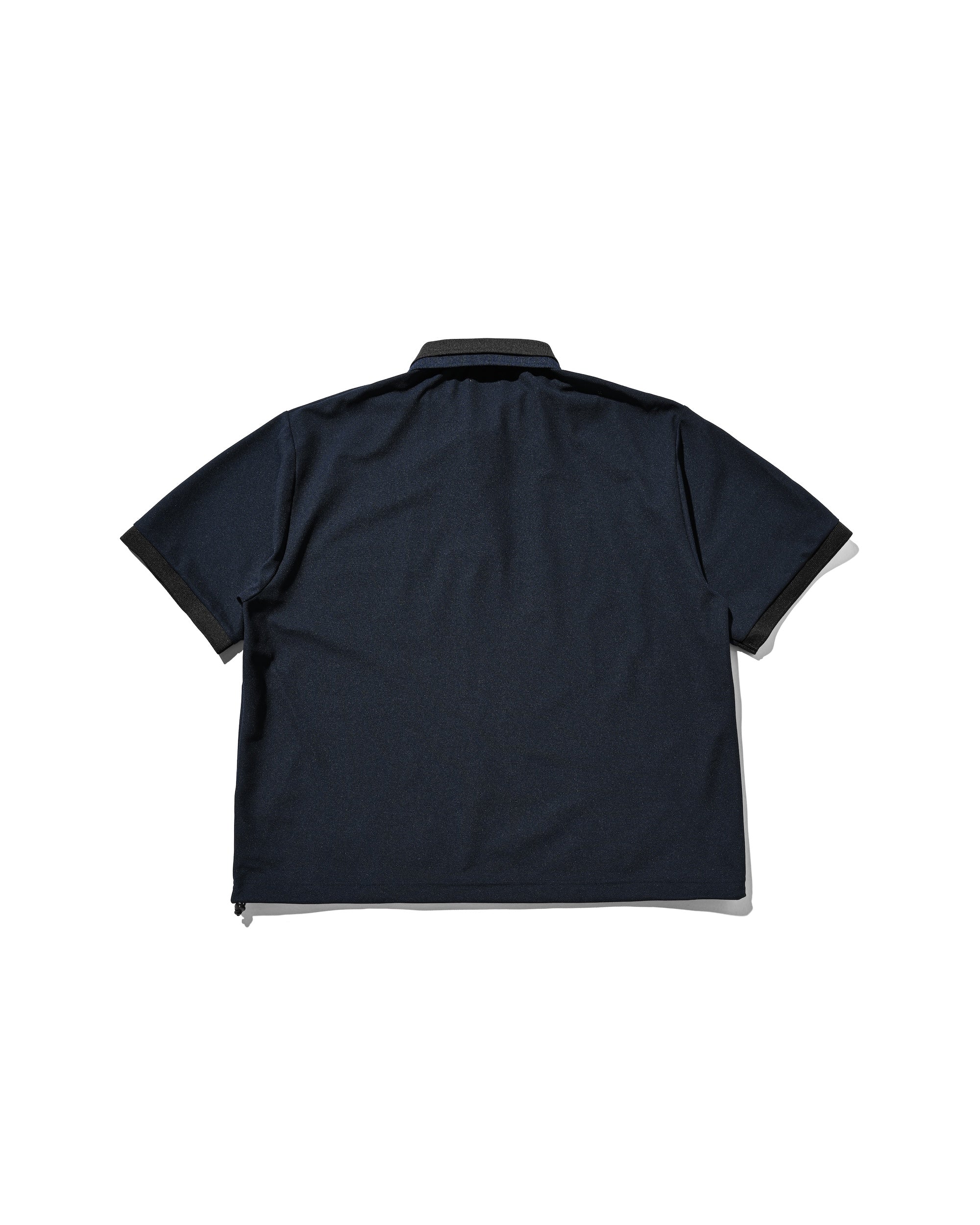 【8.20 WED 20:00- IN STOCK】ACTIVE CITY S/S DOUBLE COLLAR POLO SHIRT (NAVY×BLACK)