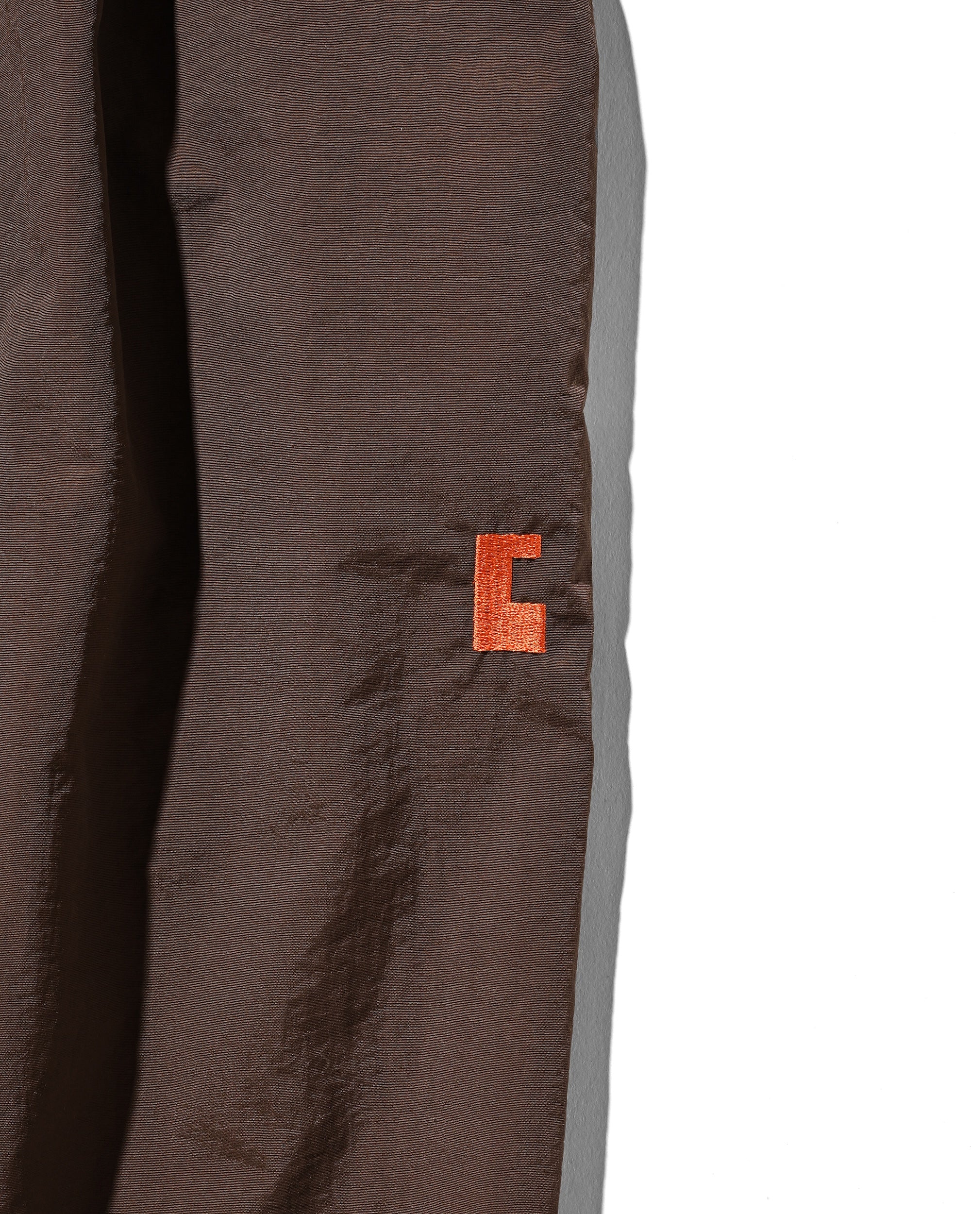 【10.15 WED 20:00- IN STOCK】WATER REPELLENT NYLON CITY UNIFORM WIDE TAPERED PANTS FOR YGM (BROWN×ORANGE)