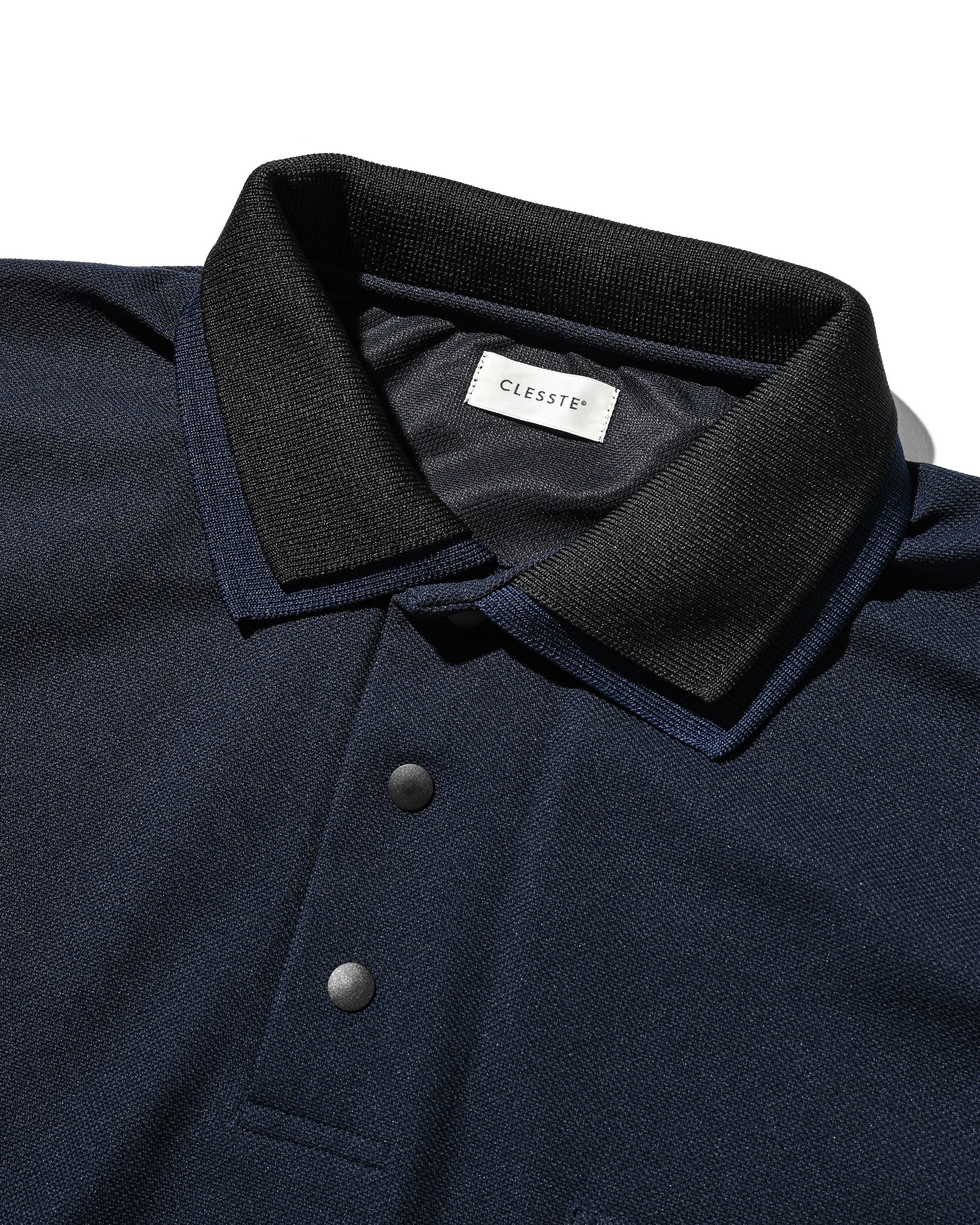 【8.20 WED 20:00- IN STOCK】ACTIVE CITY S/S DOUBLE COLLAR POLO SHIRT (NAVY×BLACK)