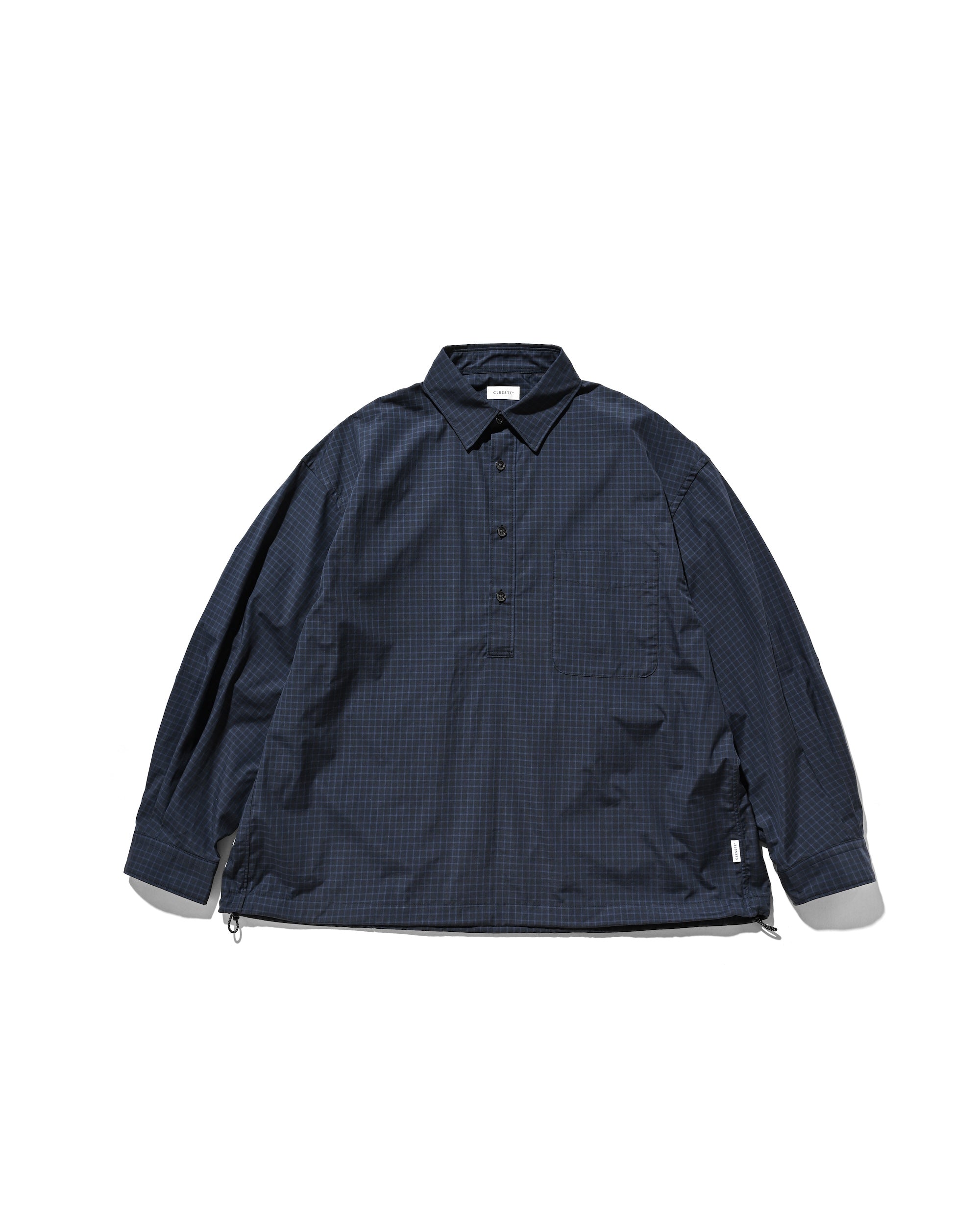 【11.8 SAT 20:00- IN STOCK】MINI PLAID L/S PULLOVER SHIRT (NAVY)
