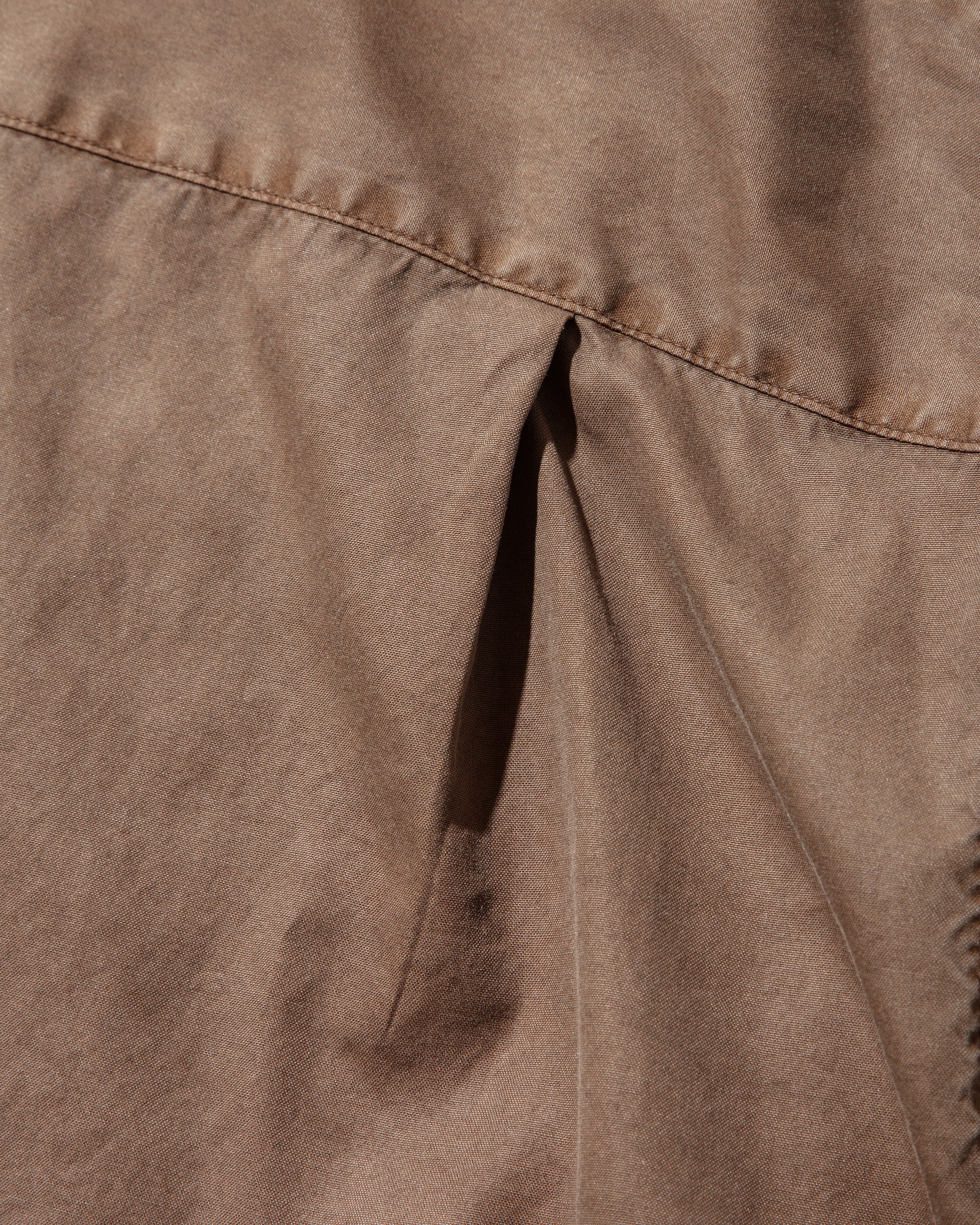 PIGMENT DYED OXFORD CITY SHIRT (FADE BROWN)