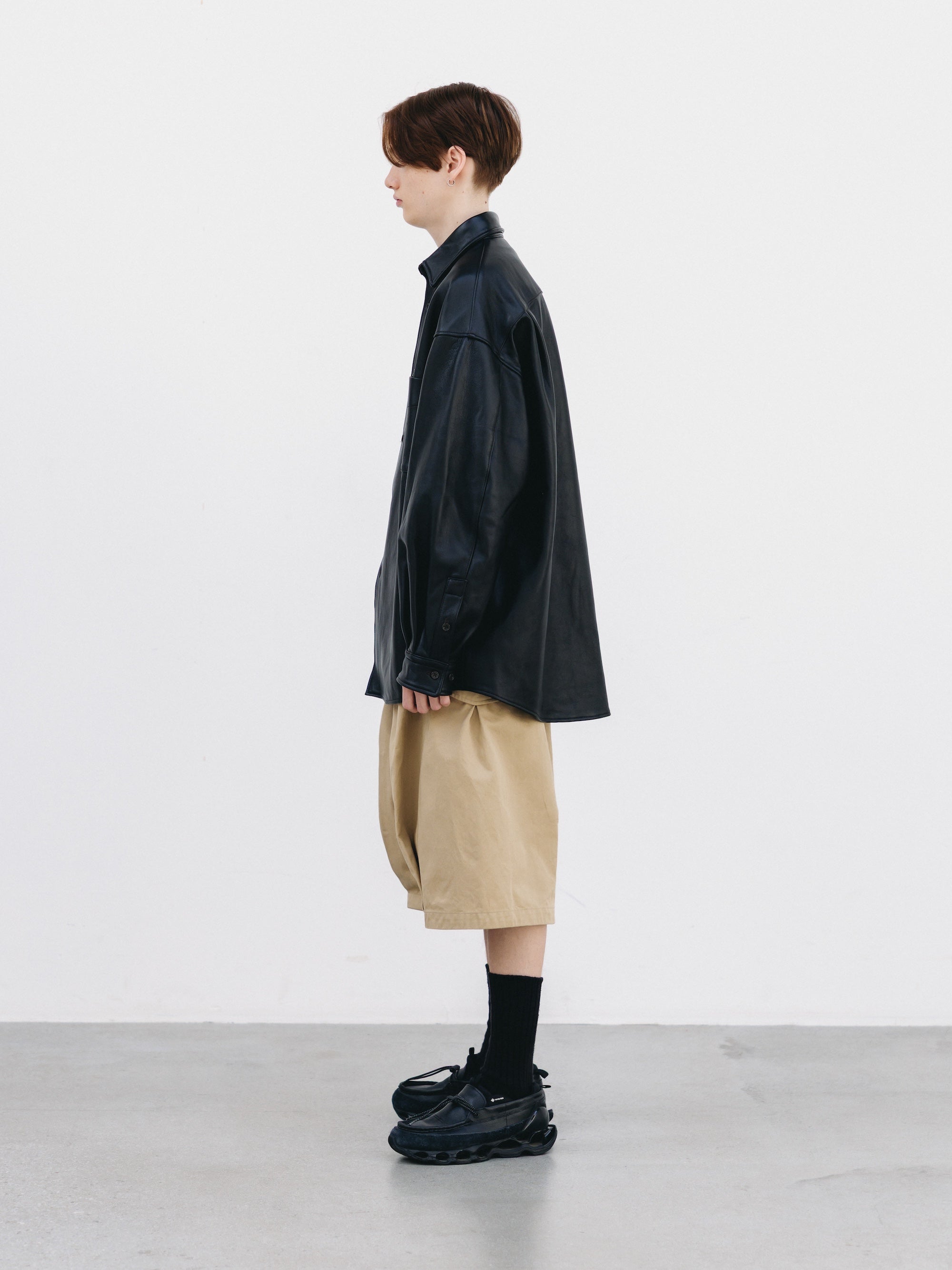 【3.14 SAT 20:00- IN STOCK】FLAP WIDE BALLOON HALF PANTS (BEIGE)