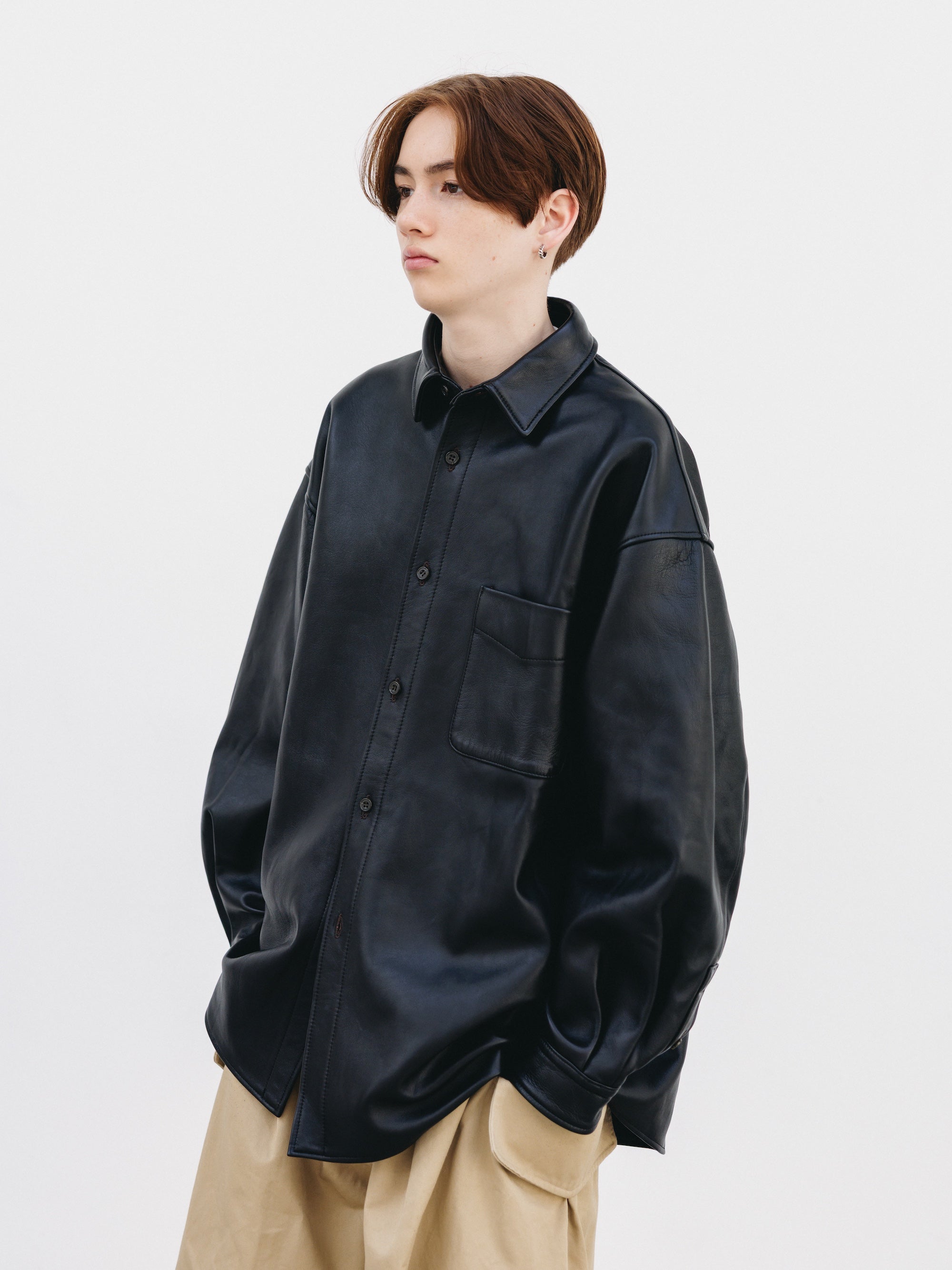 【3.14 SAT 20:00- IN STOCK】SHEEP LEATHER CITY UNIFORM L/S SHIRT