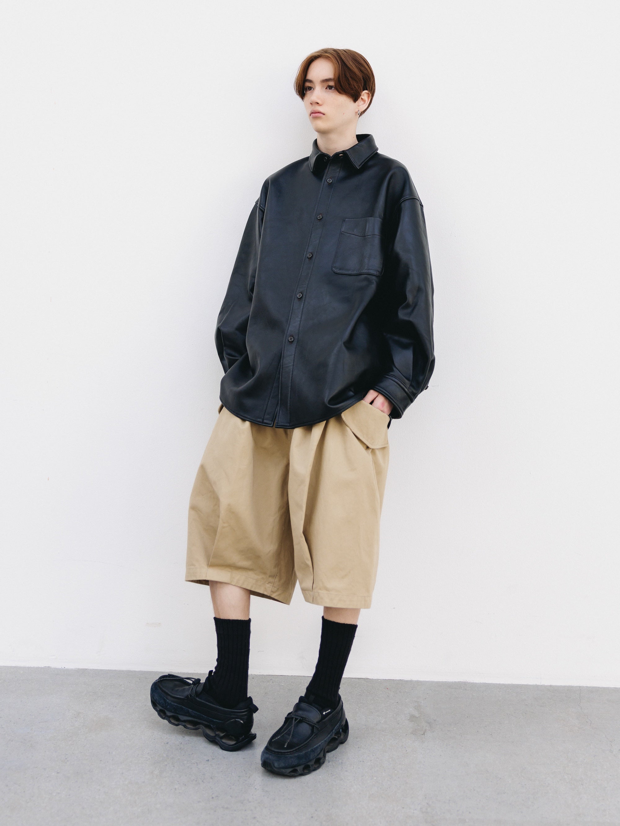 【3.14 SAT 20:00- IN STOCK】SHEEP LEATHER CITY UNIFORM L/S SHIRT