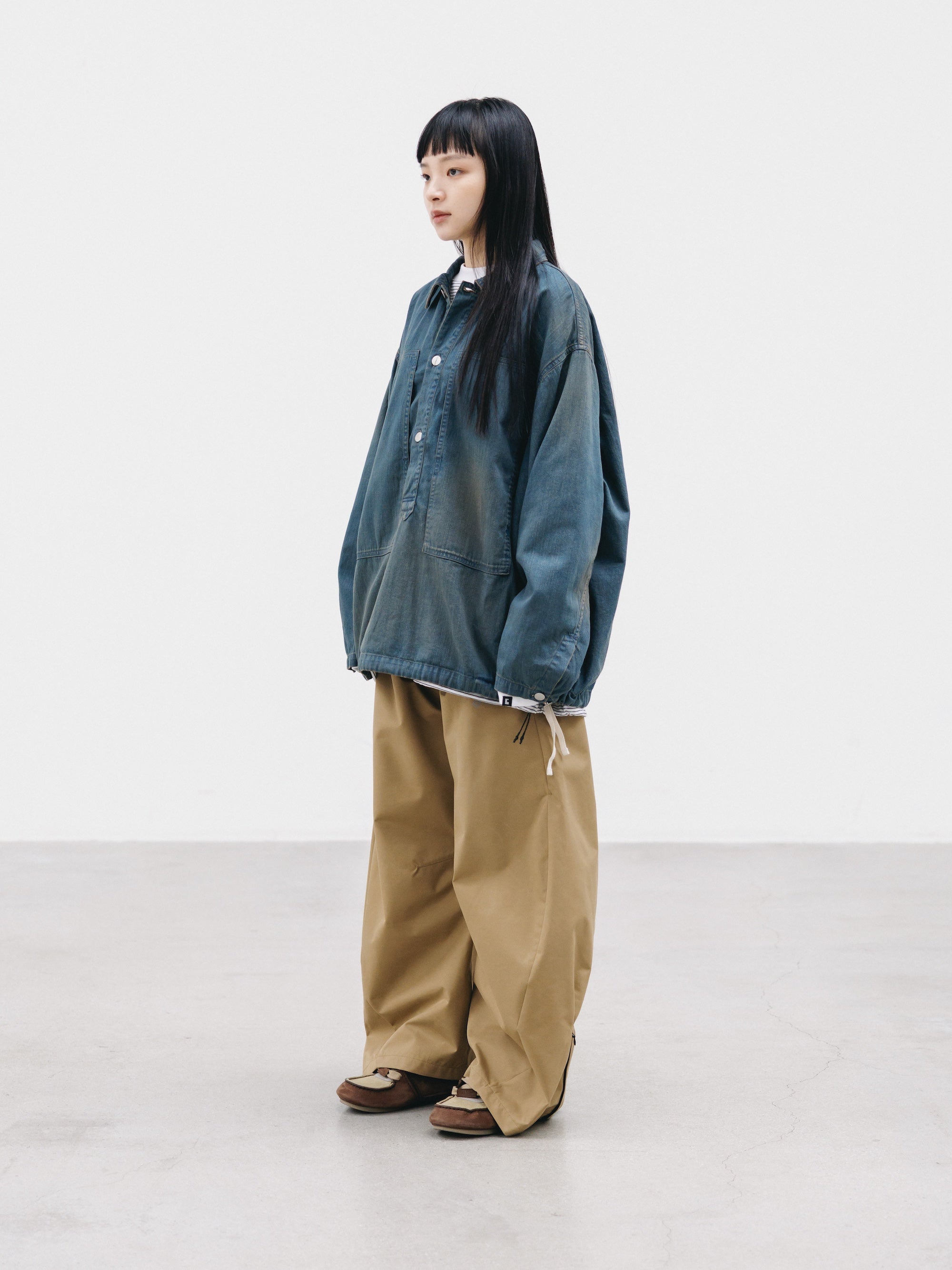 【2.21 SAT 20:00- IN STOCK】VINTAGE DYED SELVEDGE DENIM US ARMY M-35 PULLOVER JACKET (VINTAGE BROWN)