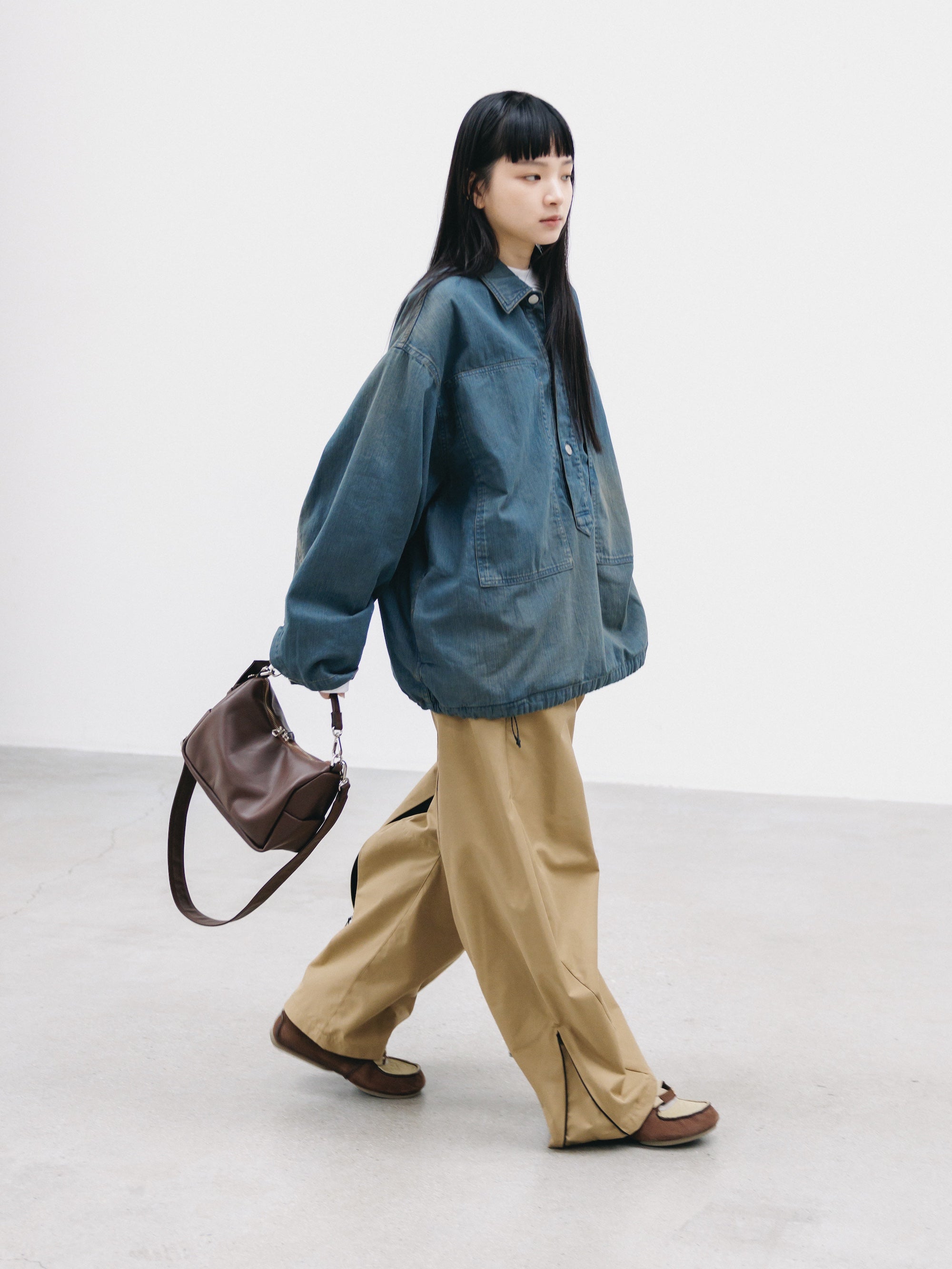 【2.21 SAT 20:00- IN STOCK】VINTAGE DYED SELVEDGE DENIM US ARMY M-35 PULLOVER JACKET (VINTAGE BROWN)