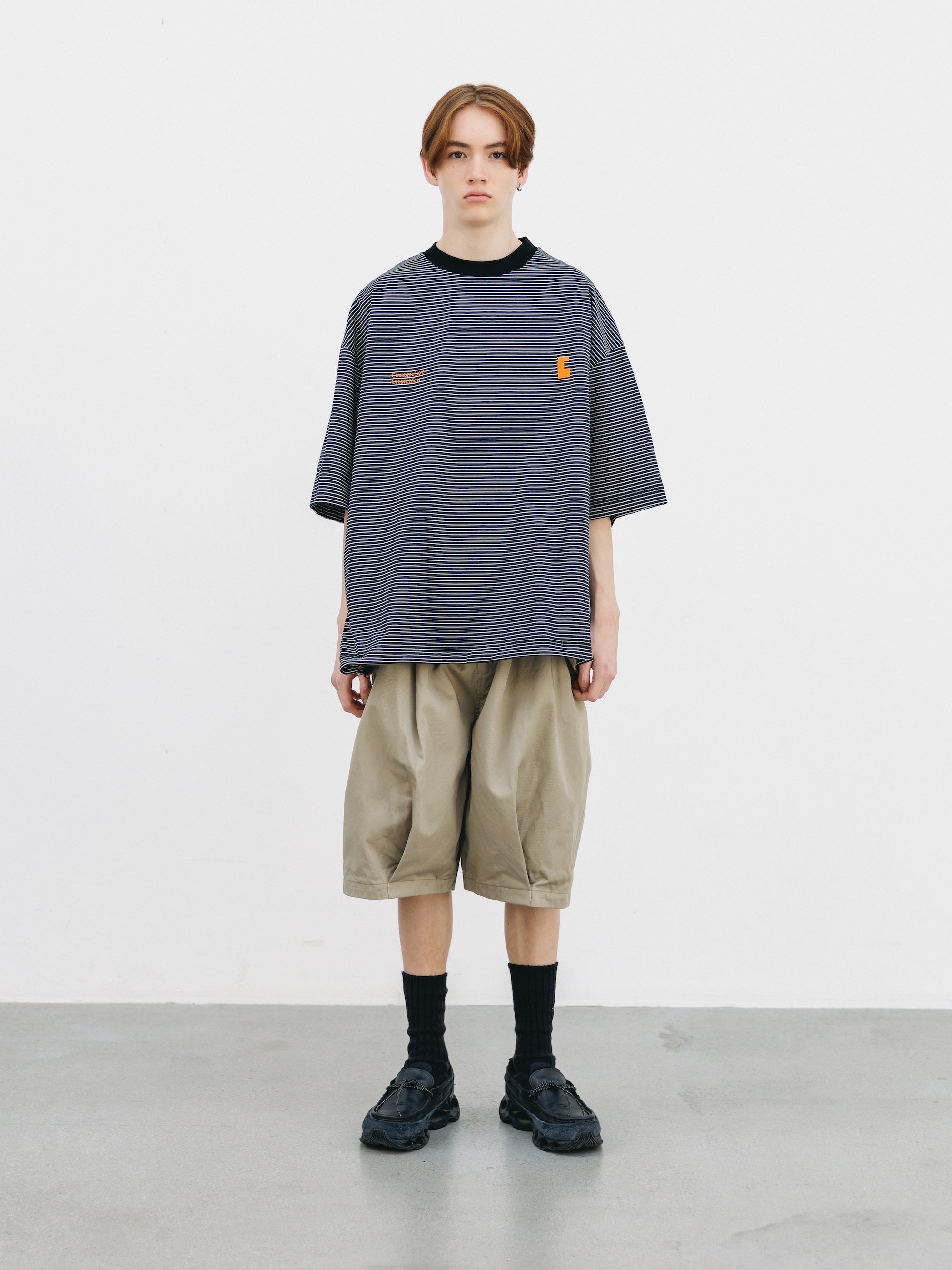 【3.14 SAT 20:00- IN STOCK】FLAP WIDE BALLOON HALF PANTS (GREIGE)