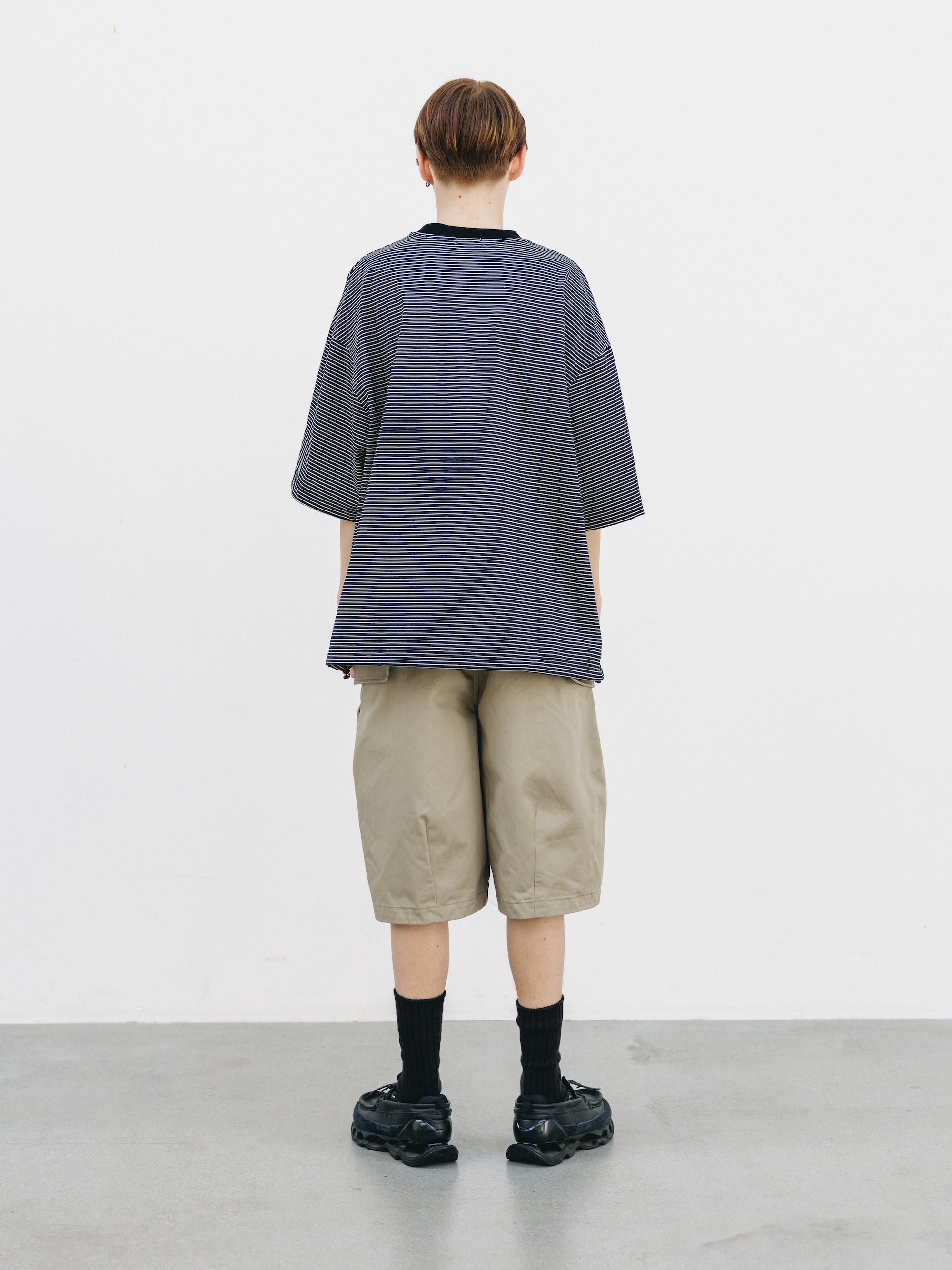 【3.14 SAT 20:00- IN STOCK】FLAP WIDE BALLOON HALF PANTS (GREIGE)