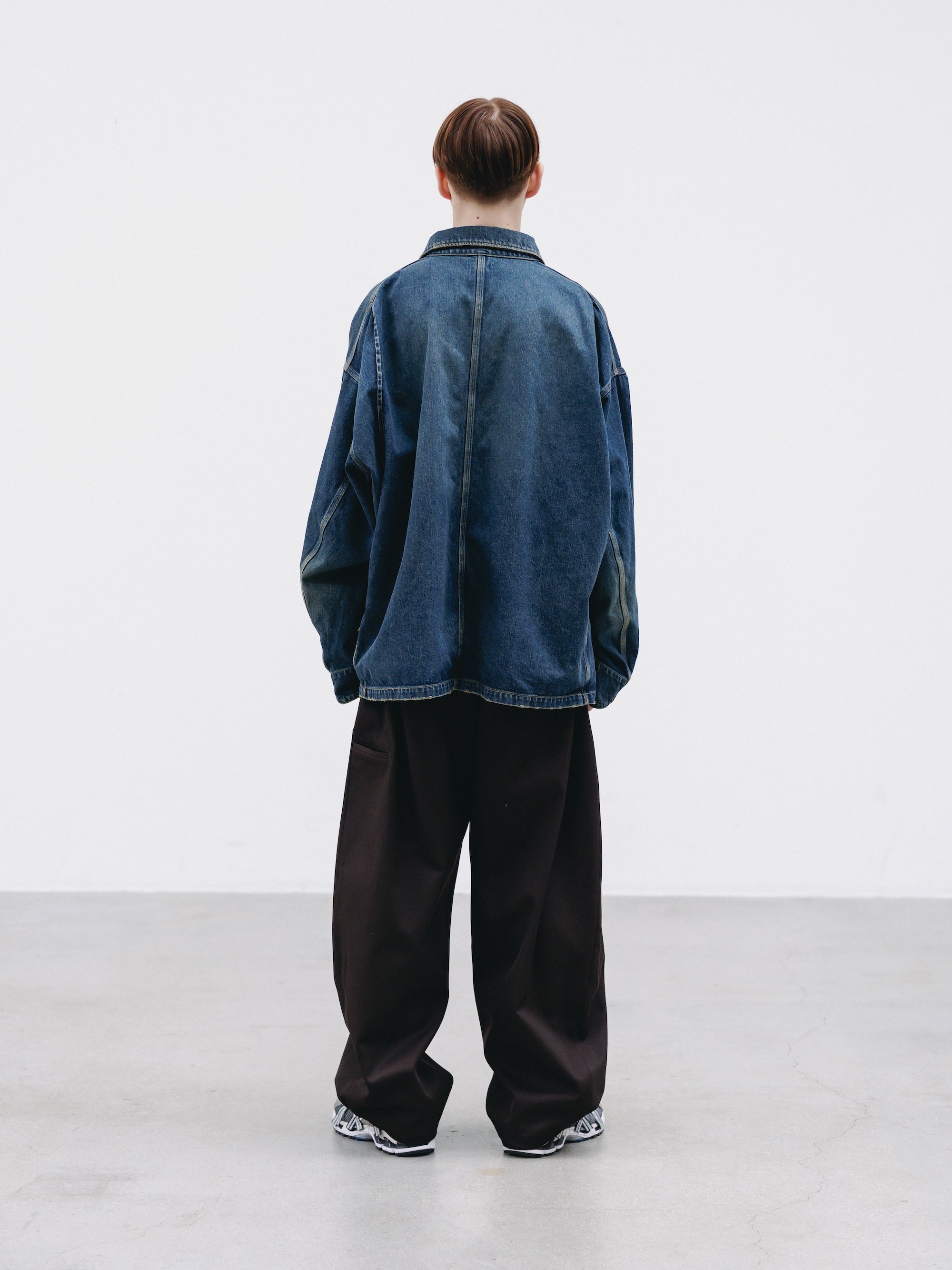 【2.14 SAT 20:00- IN STOCK】VINTAGE DYED SELVEDGE DENIM CITY UTILITY COAT (VINTAGE INDIGO)