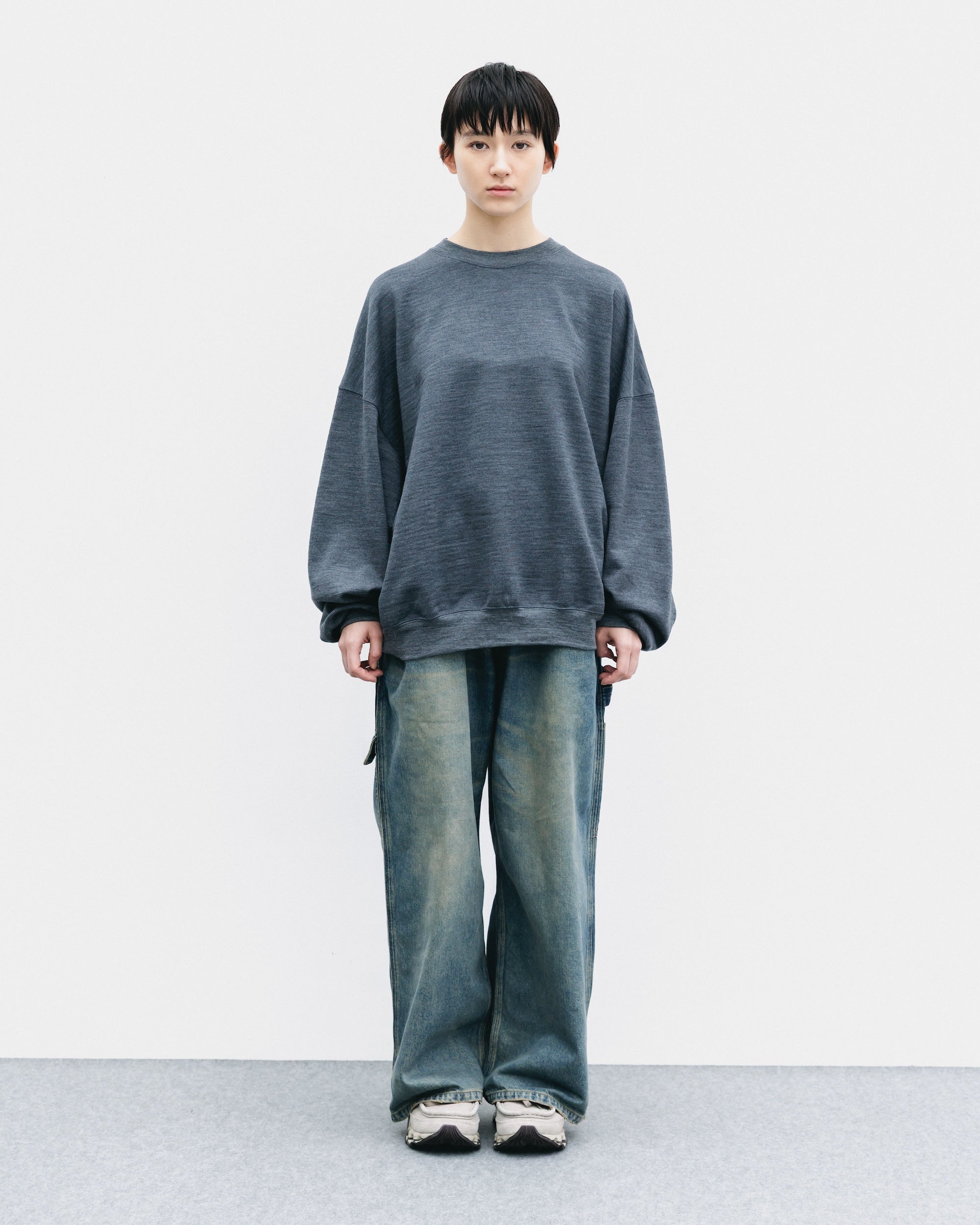 【10.29 WED 20:00- IN STOCK】WOOL SWEATSHIRT (GRAY)