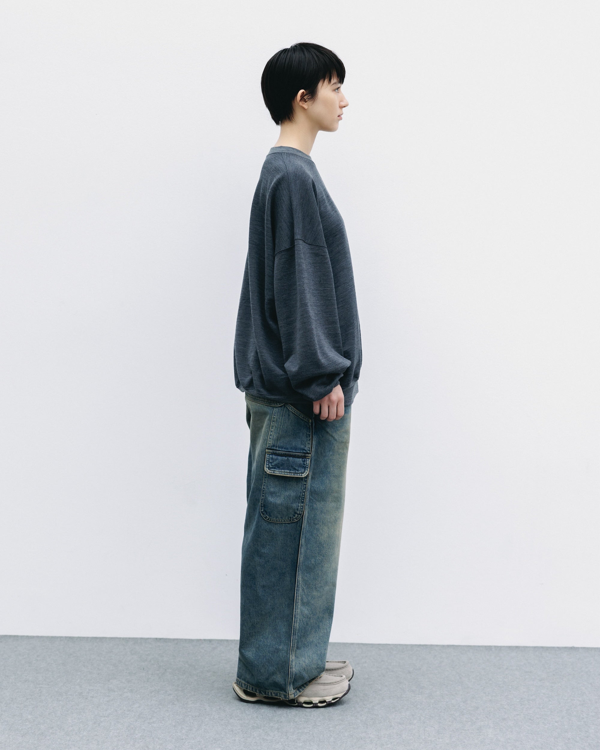 【10.29 WED 20:00- IN STOCK】WOOL SWEATSHIRT (GRAY)